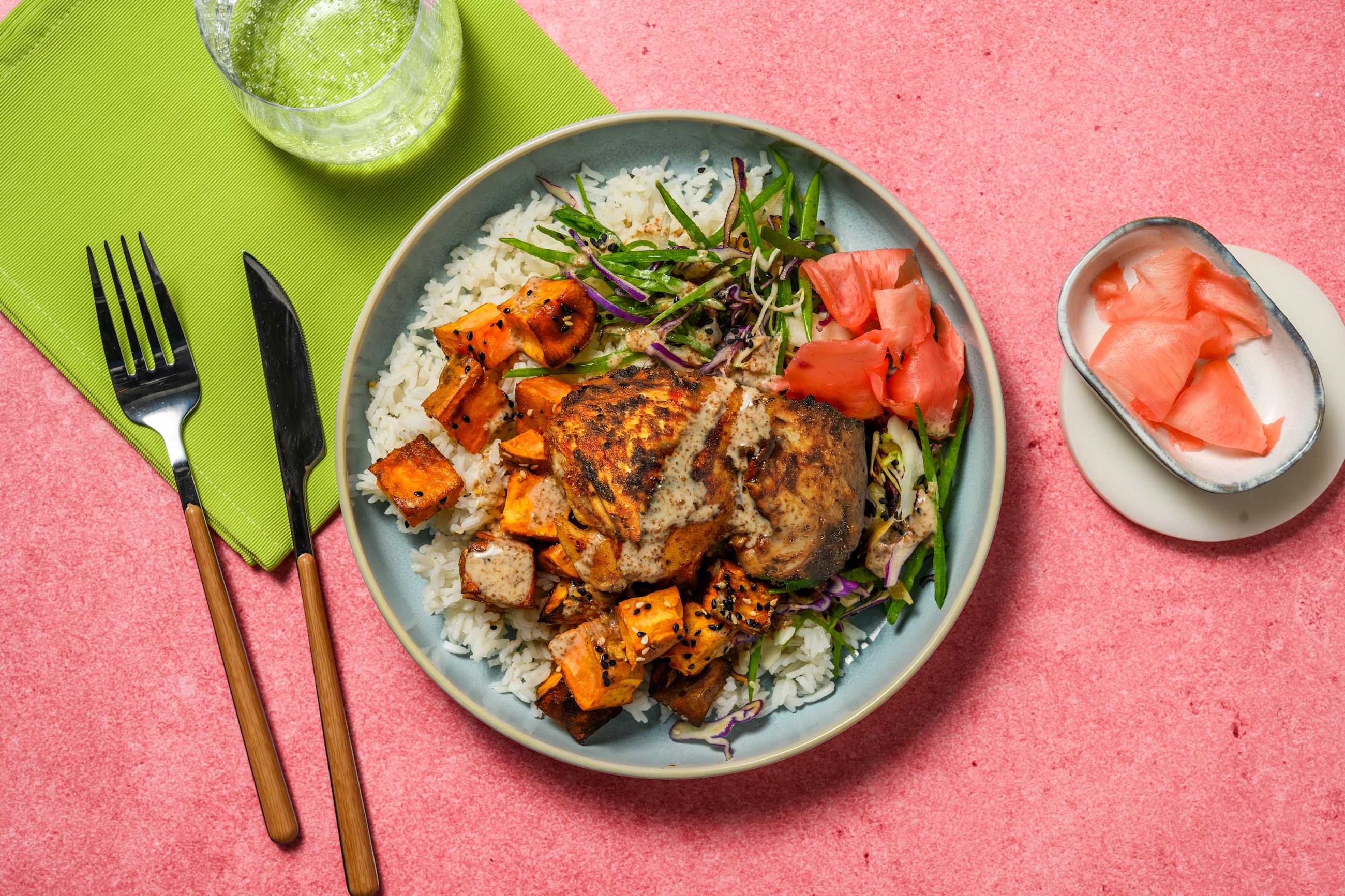 HelloHero: Sesame Tofu & Rice Bowl