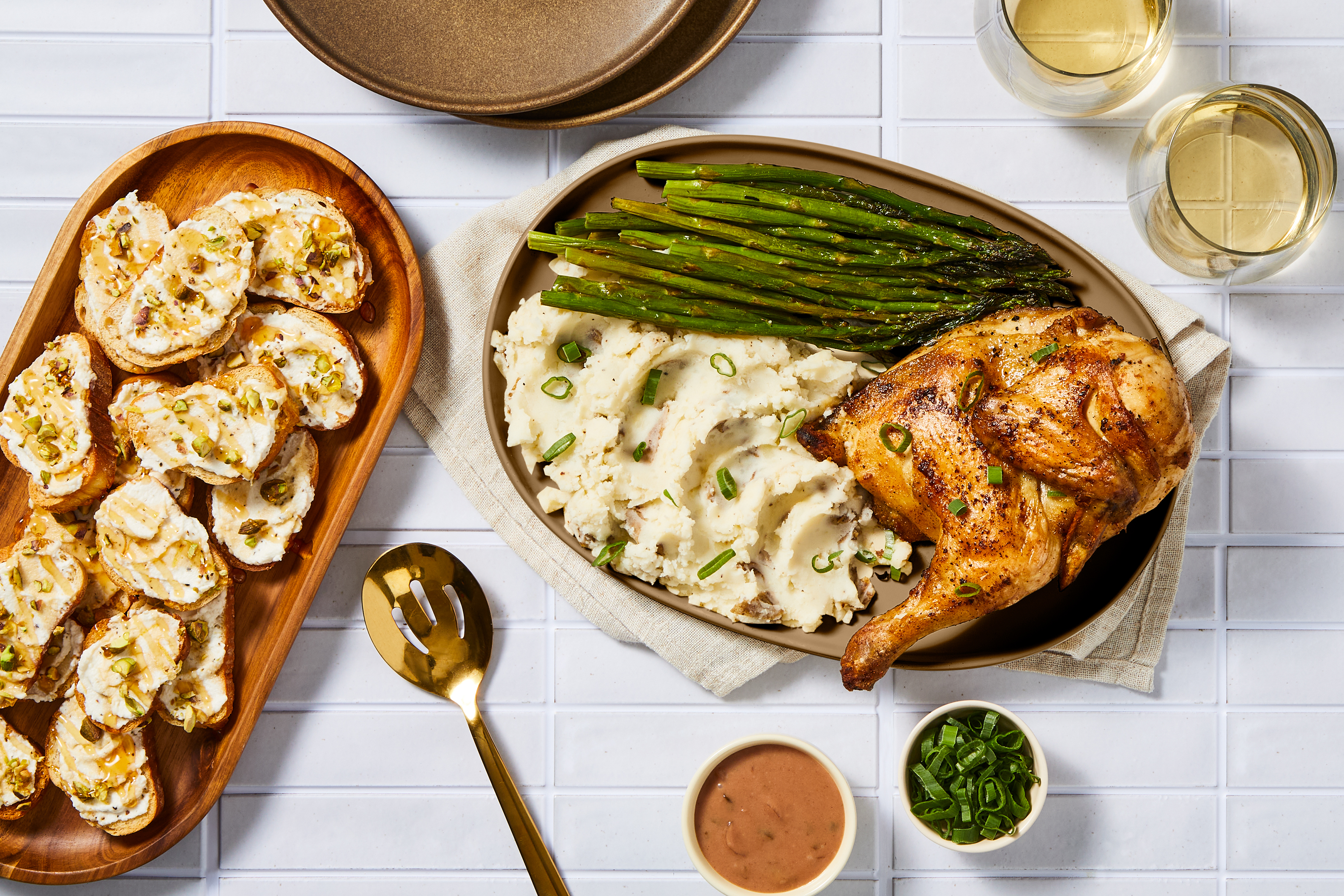 Roasted Half Chicken With Cherry Sauce