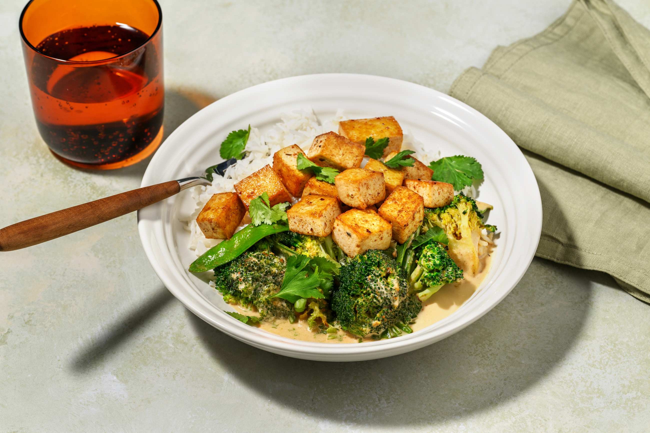 Express Malaysian Tofu & Pea Pod Curry