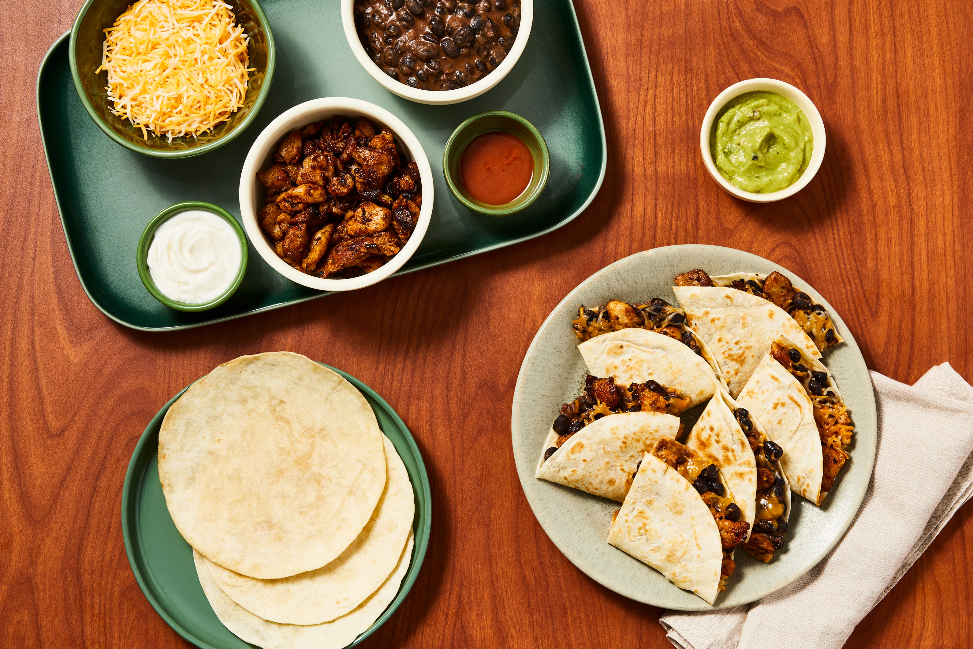 Cheesy Chicken Quesadilla Bar