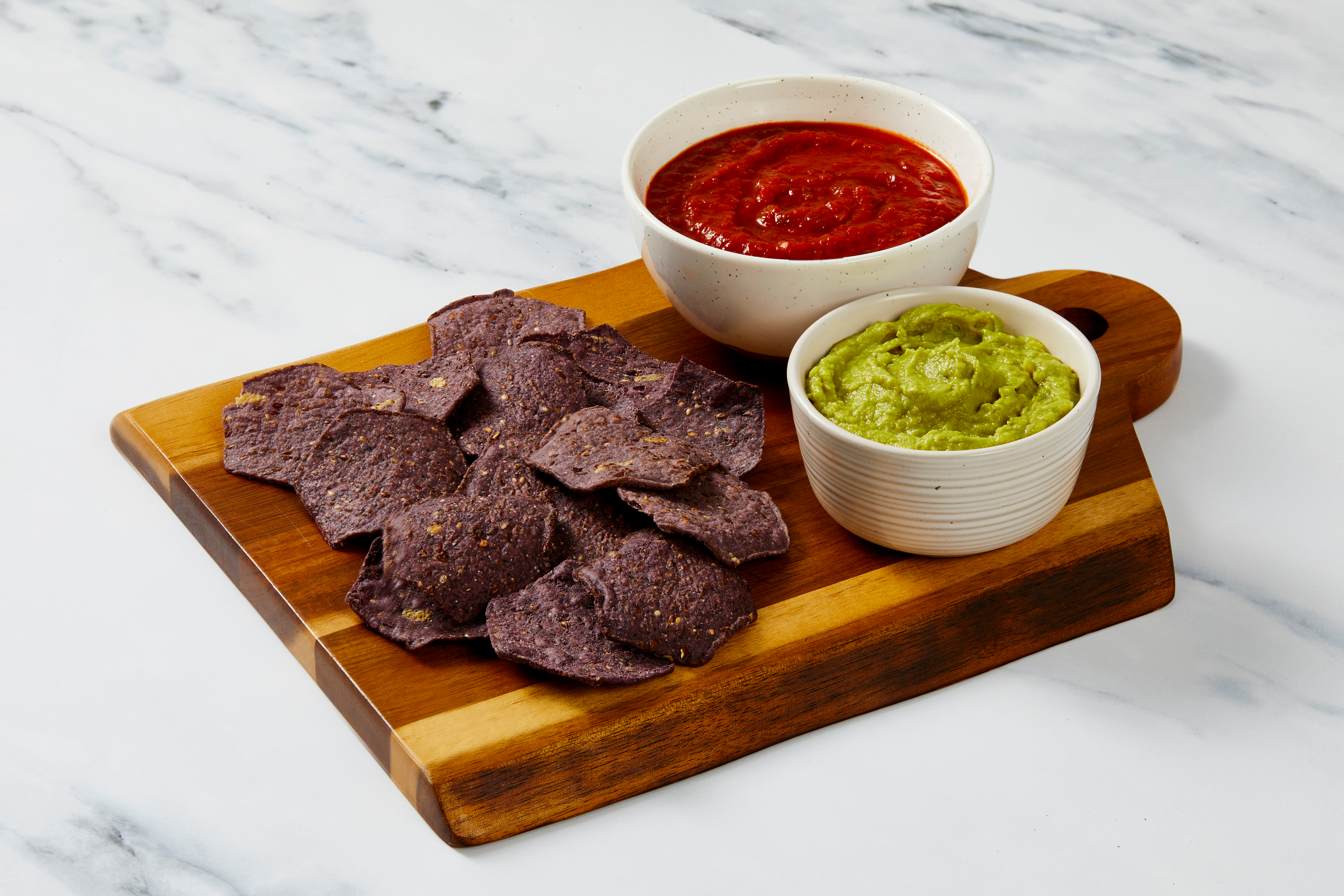 Guacamole, Mild Salsa & Blue Corn Tortilla Chip Combo
