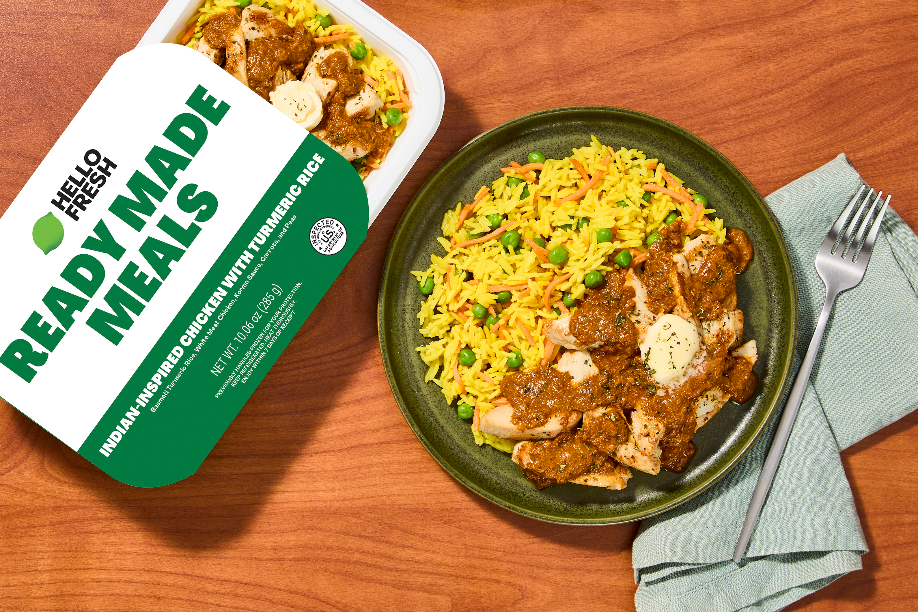 Ready Made Meal, Indian-Inspired Chicken with Turmeric Rice (Market)