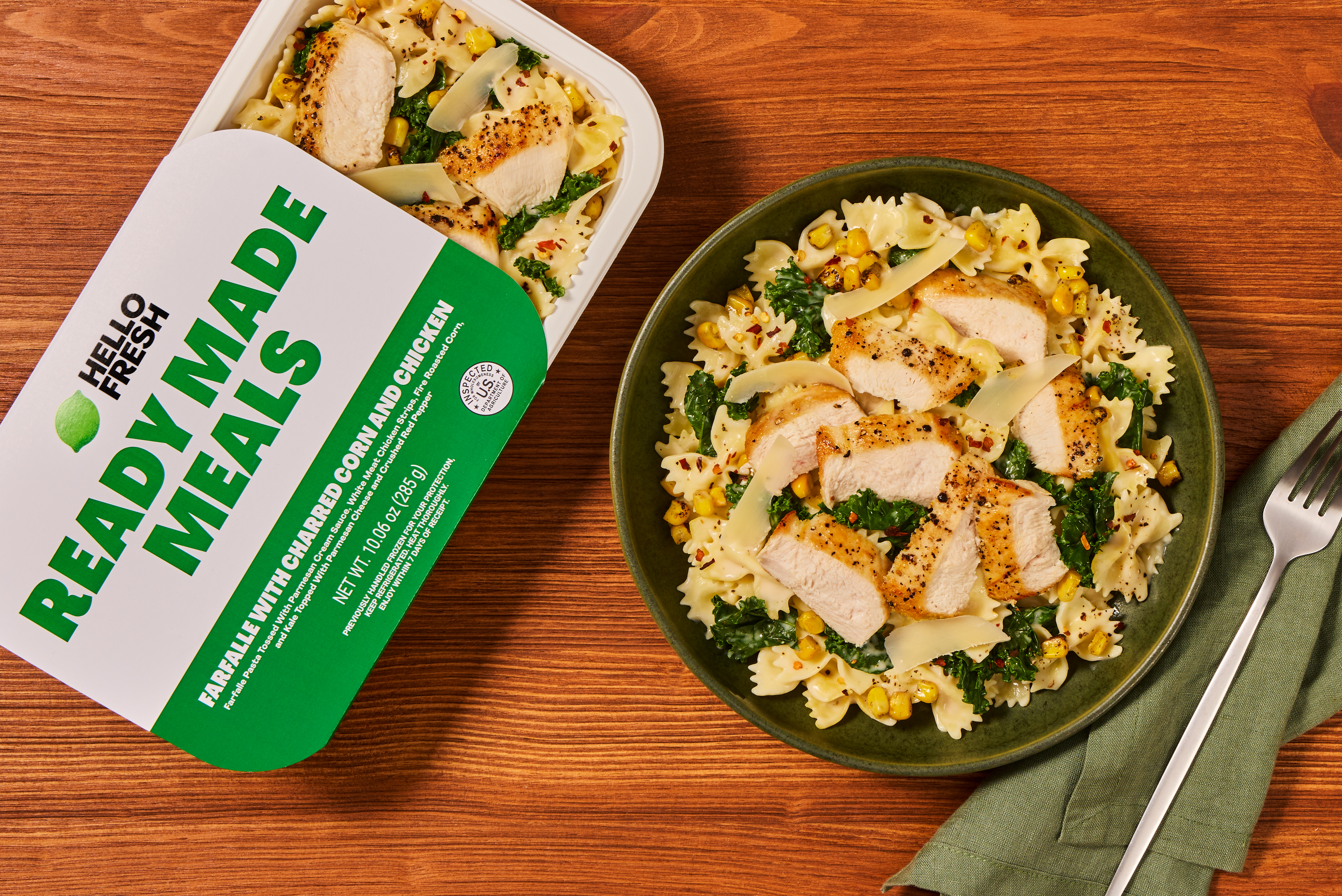 Farfalle with Charred Corn and Chicken