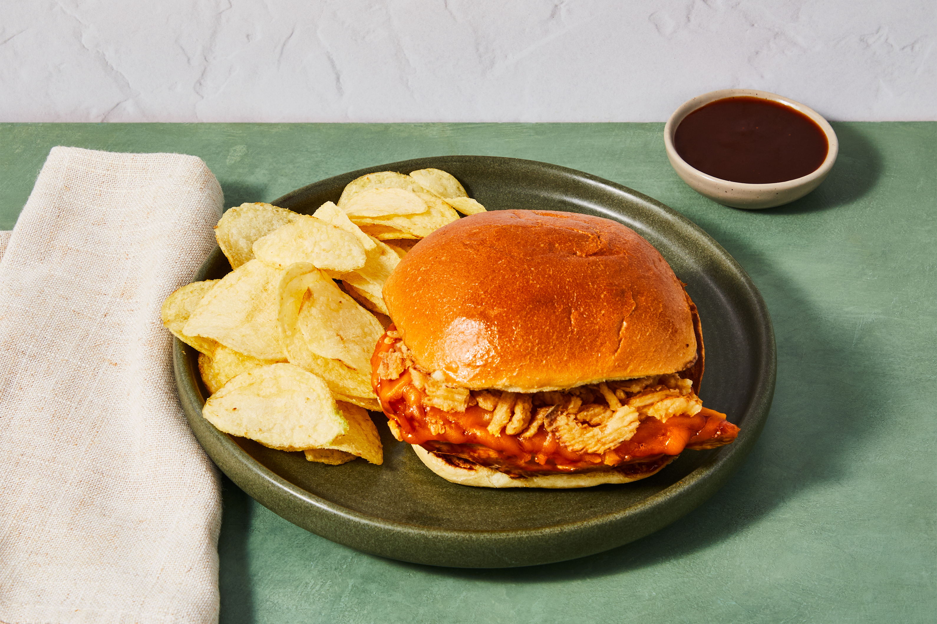 One-Pan BBQ Chicken Cheese Melts