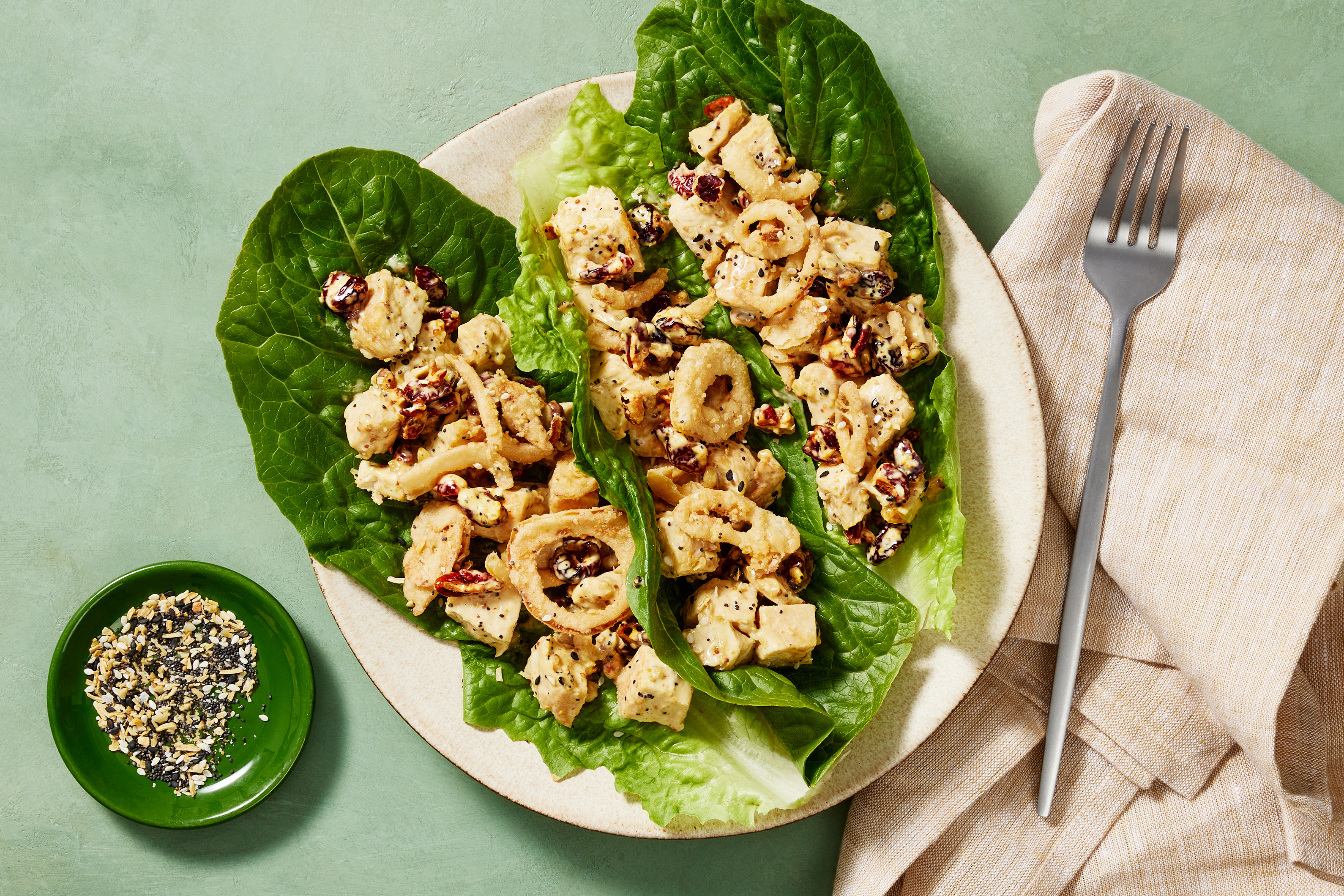 Cranberry Pecan Chicken Lettuce Wraps