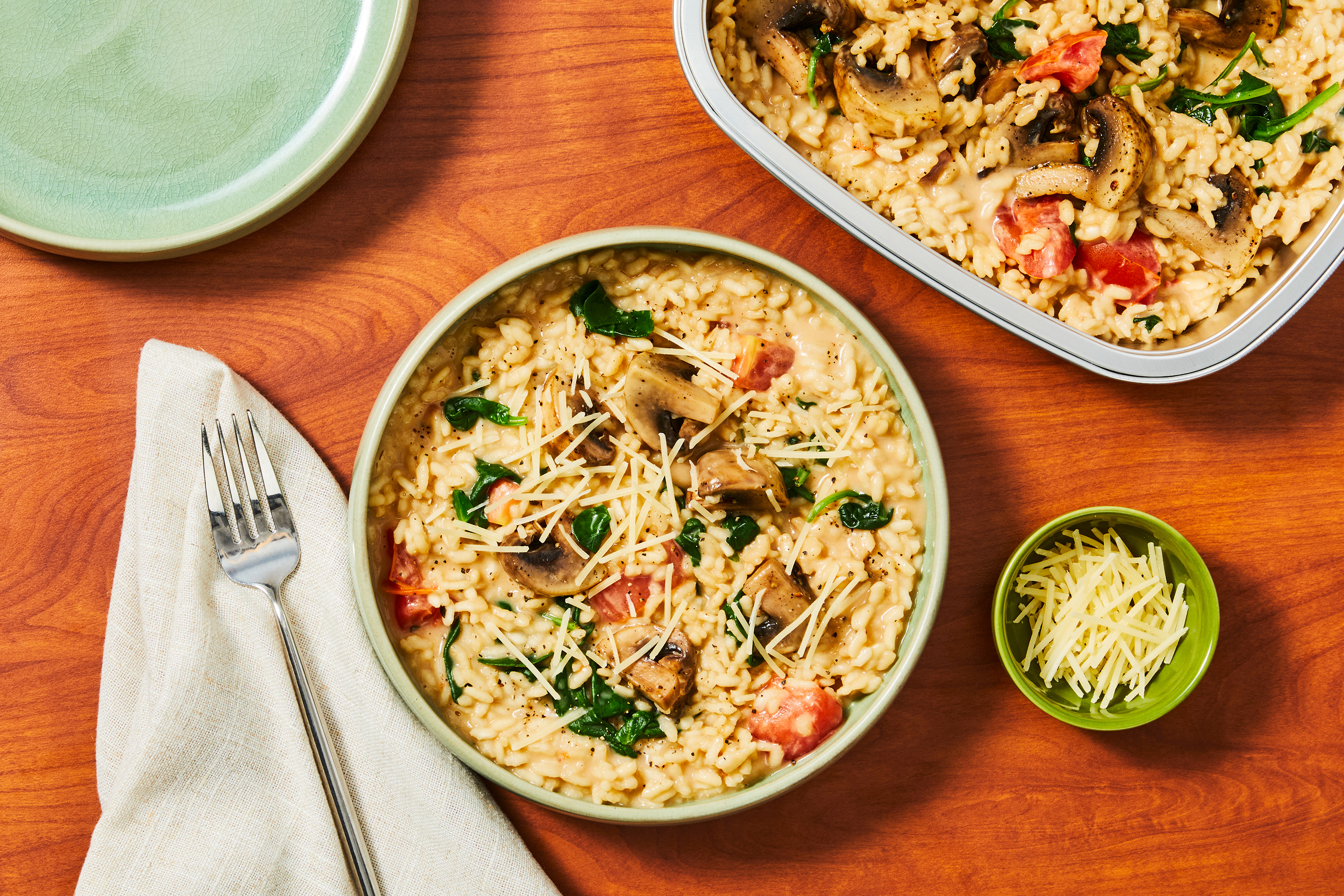 Mushroom-Spinach Risotto