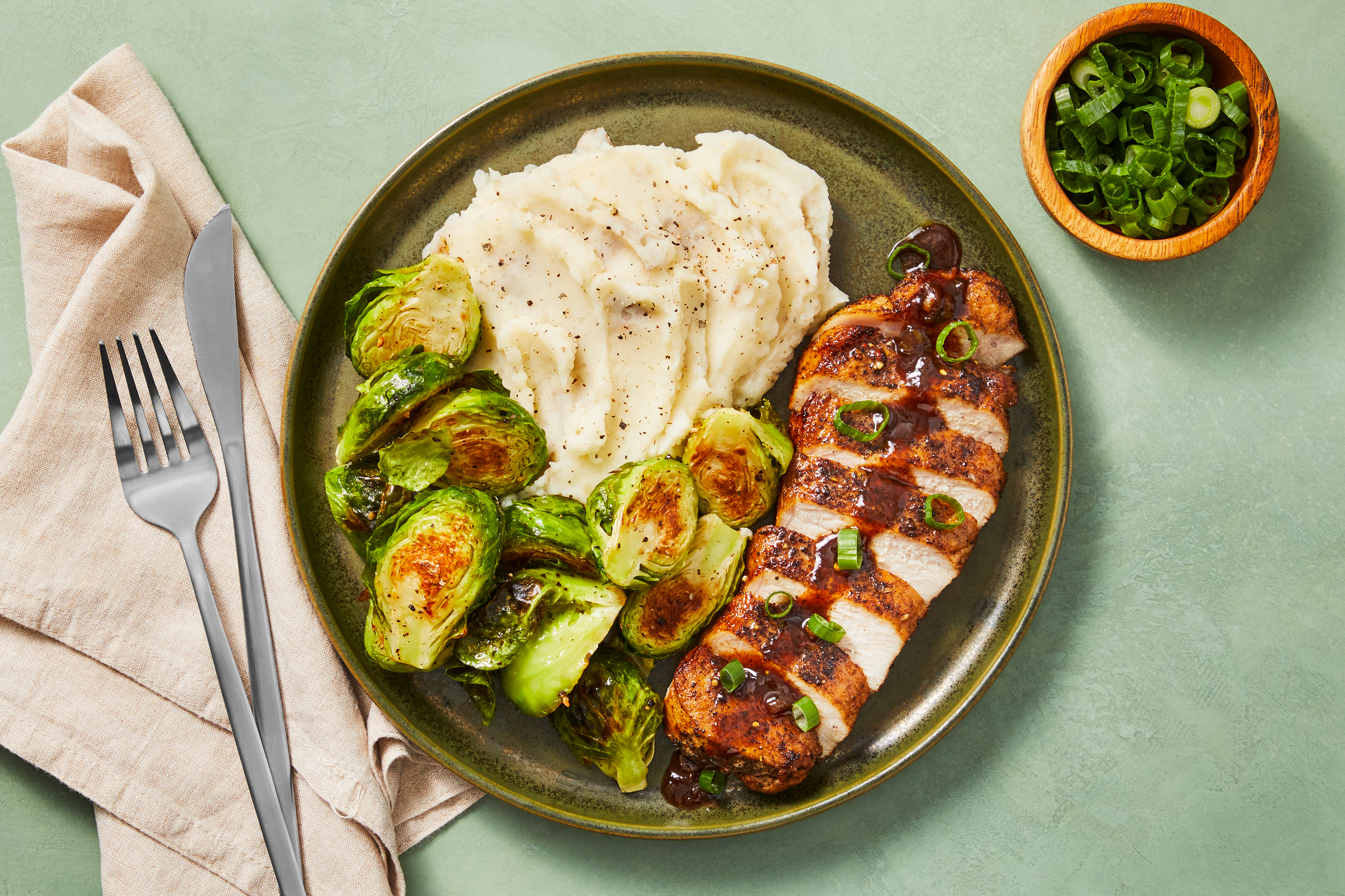 Ancho-Cherry Glazed Pork Chops