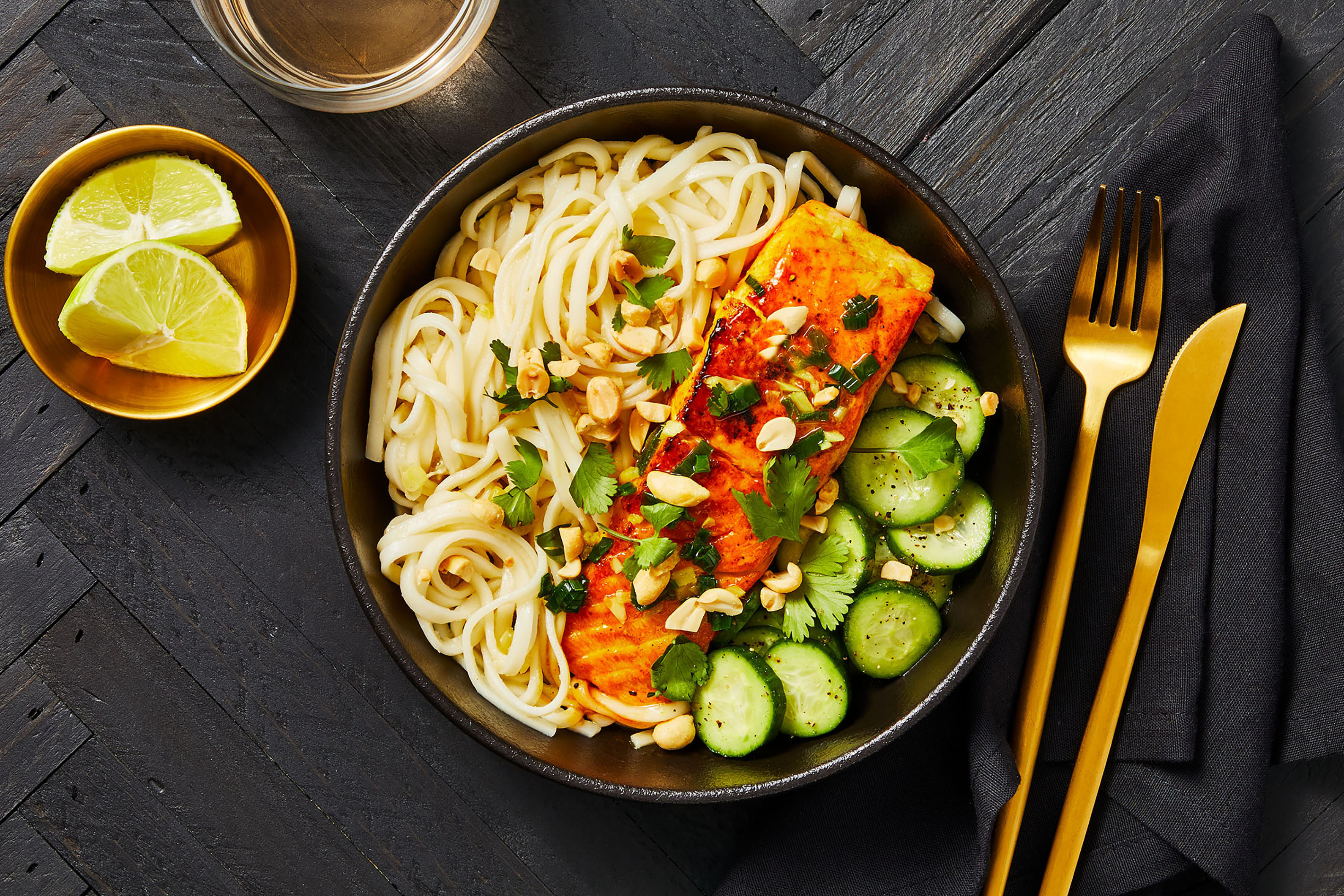 Turmeric Salmon & Miso Butter Noodles