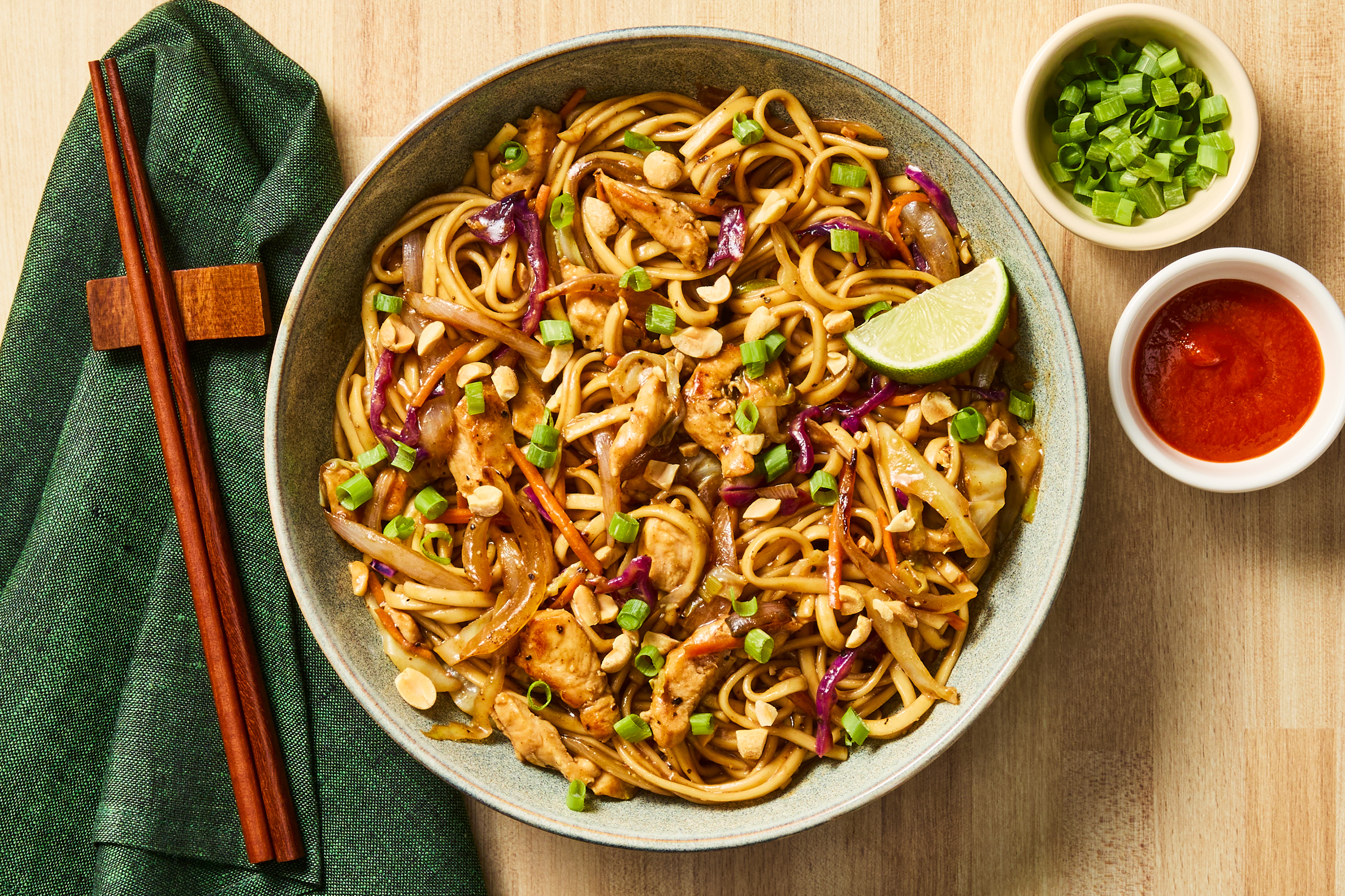 Tangy Tamarind Shrimp Lo Mein