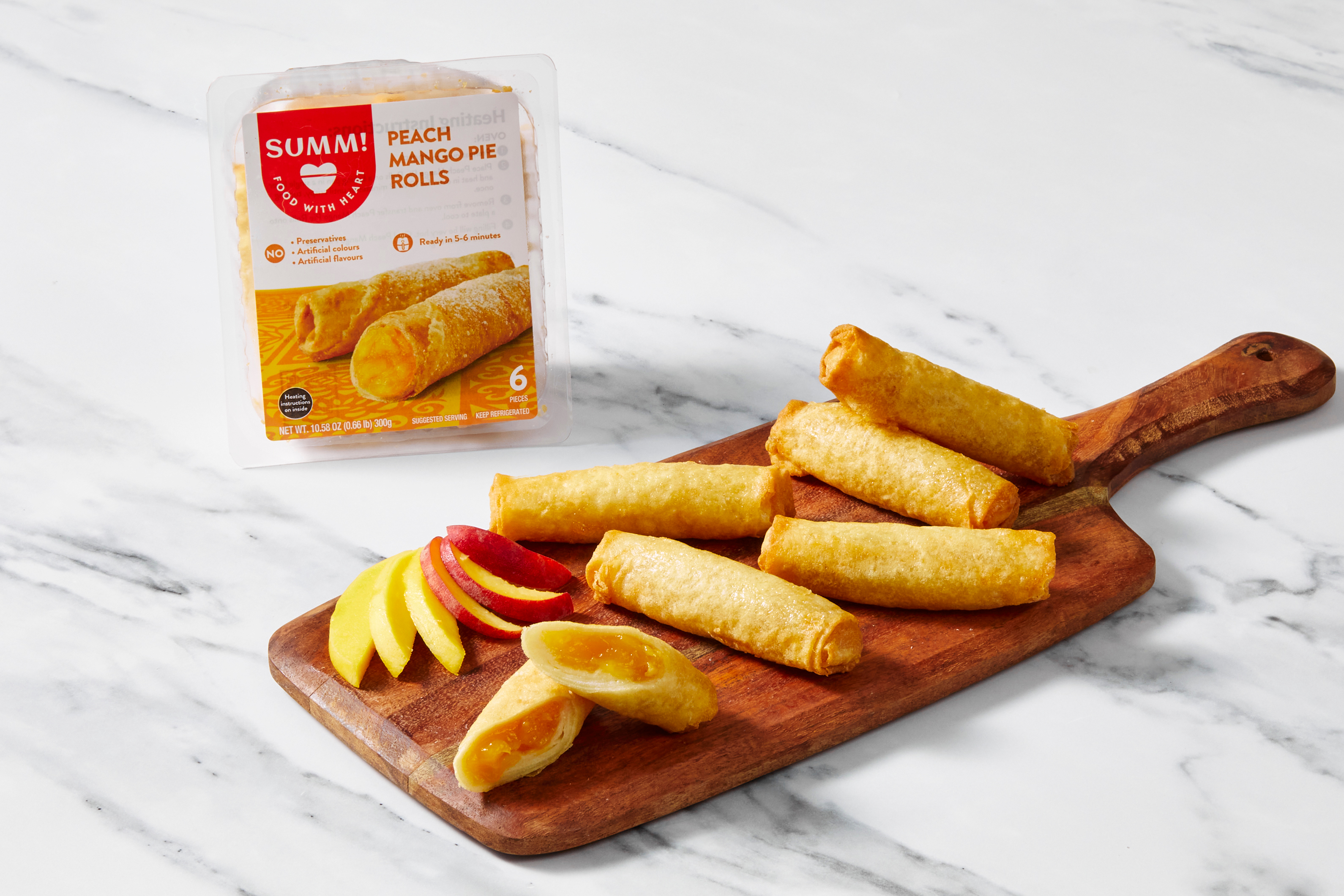 Peach Mango Pie Rolls