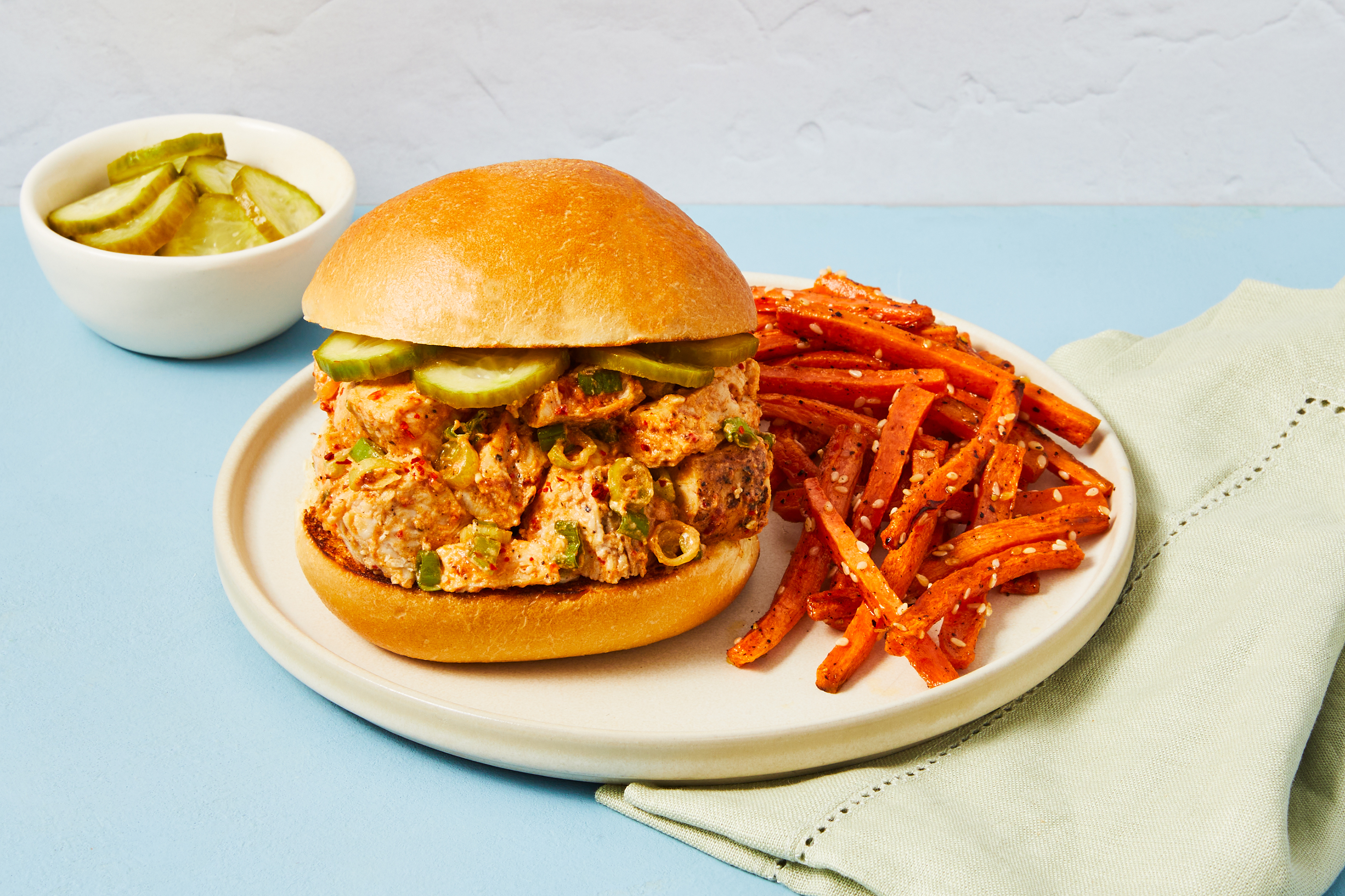 Gochujang Chicken Salad Sandwiches