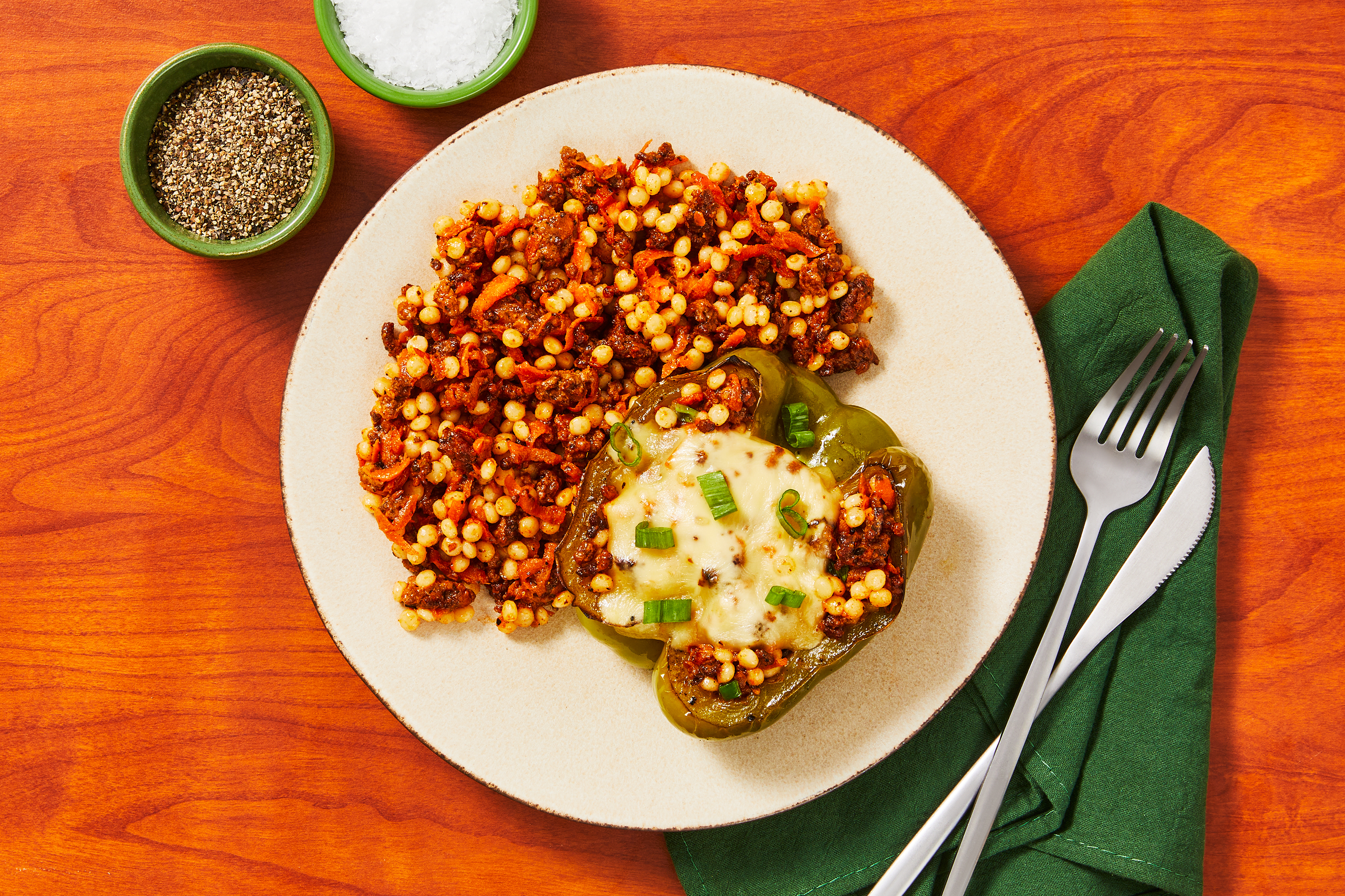 Cajun Beef & Gouda Stuffed Peppers