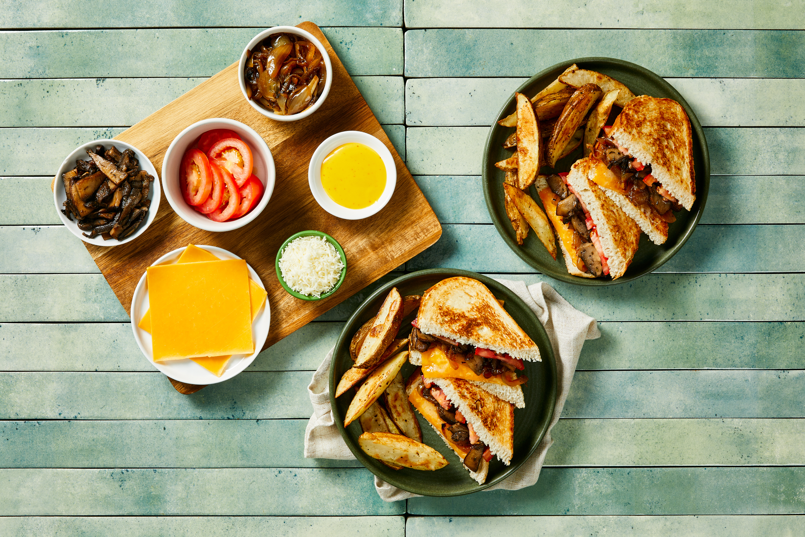 Grilled Cheese & Bacon Sandwich Bar