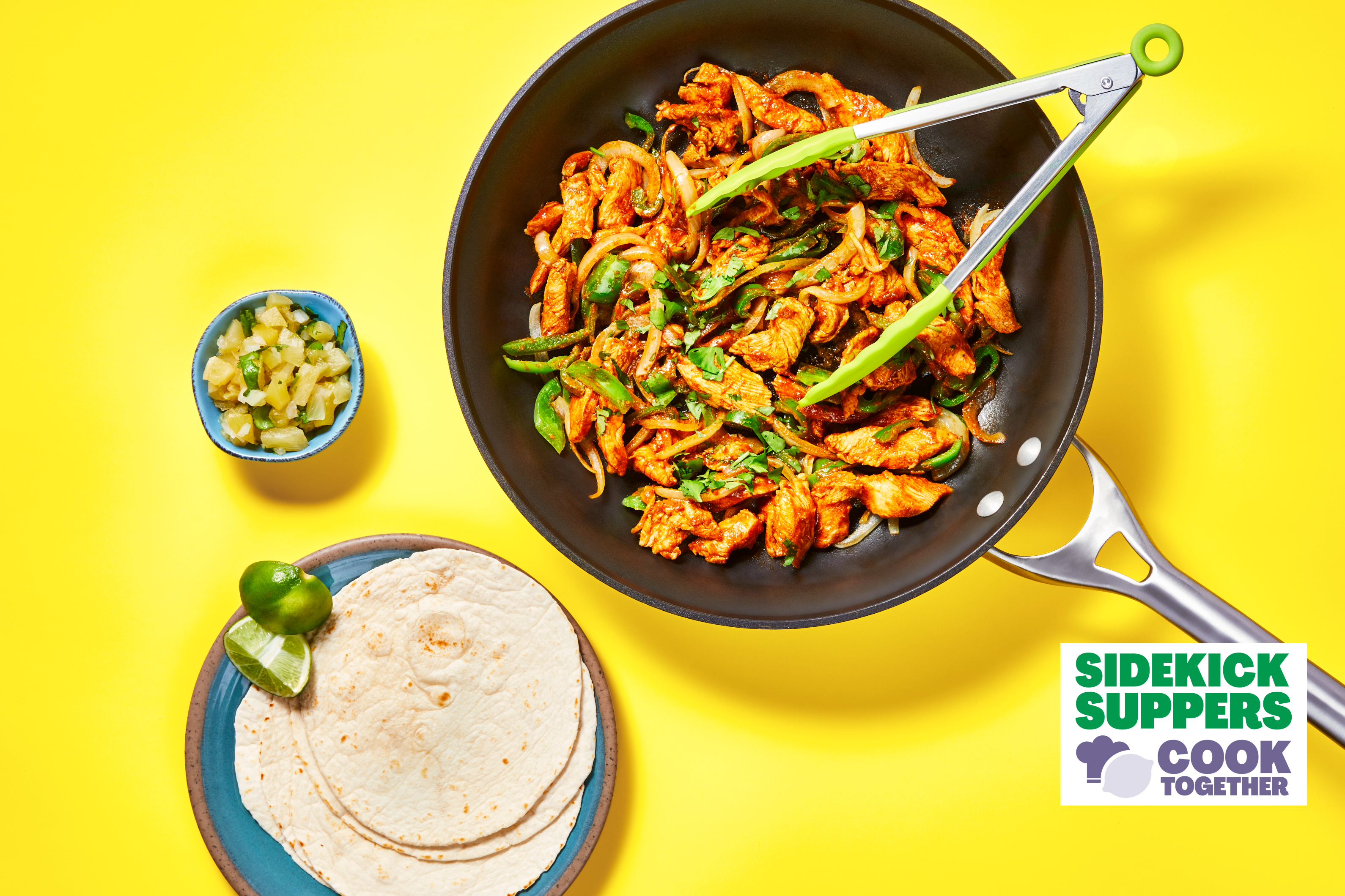 Sidekick Supper: One-Pan Pineapple Salsa Chicken Tacos