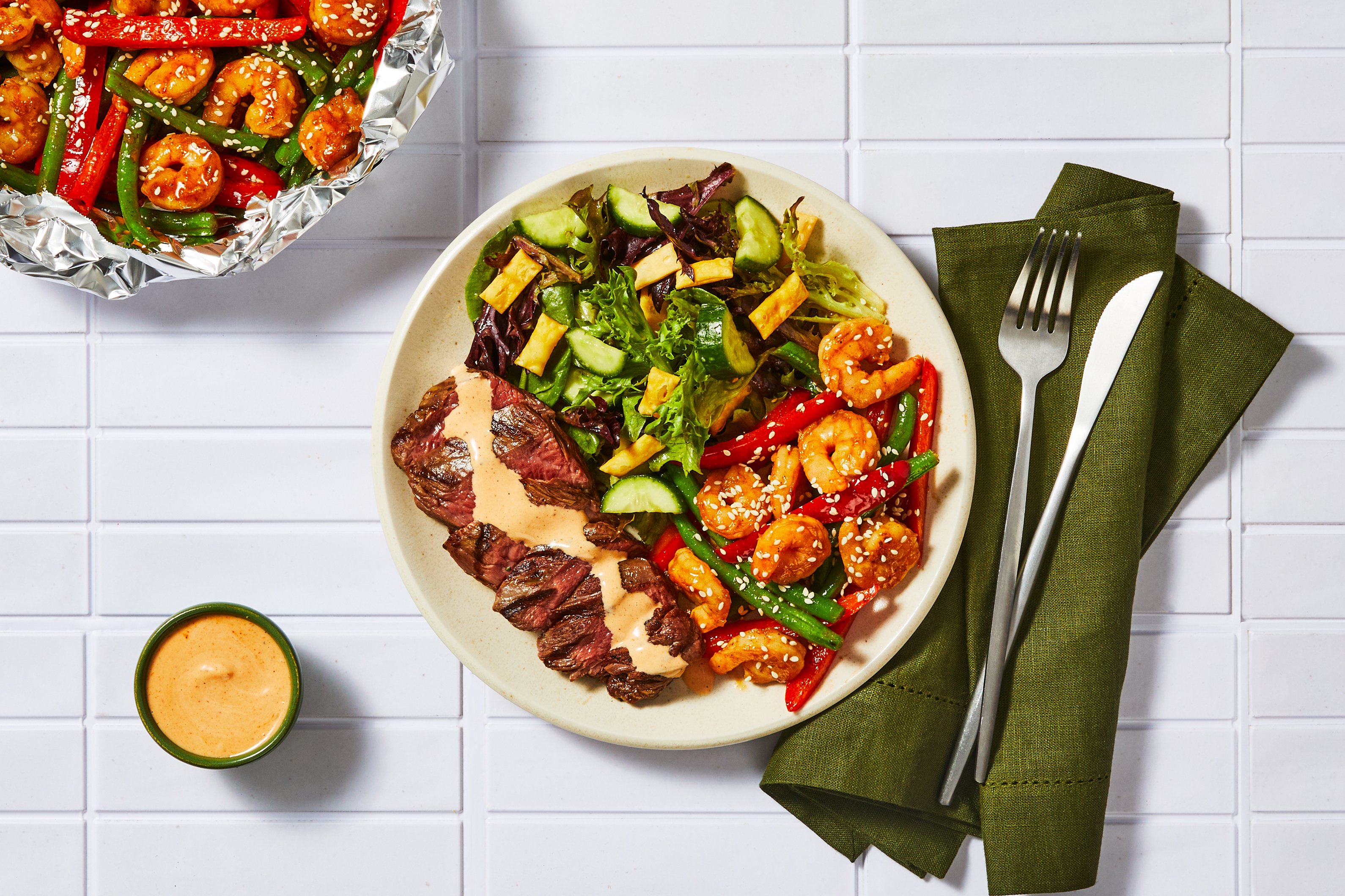 Hibachi-Style Steak & Shrimp Feast