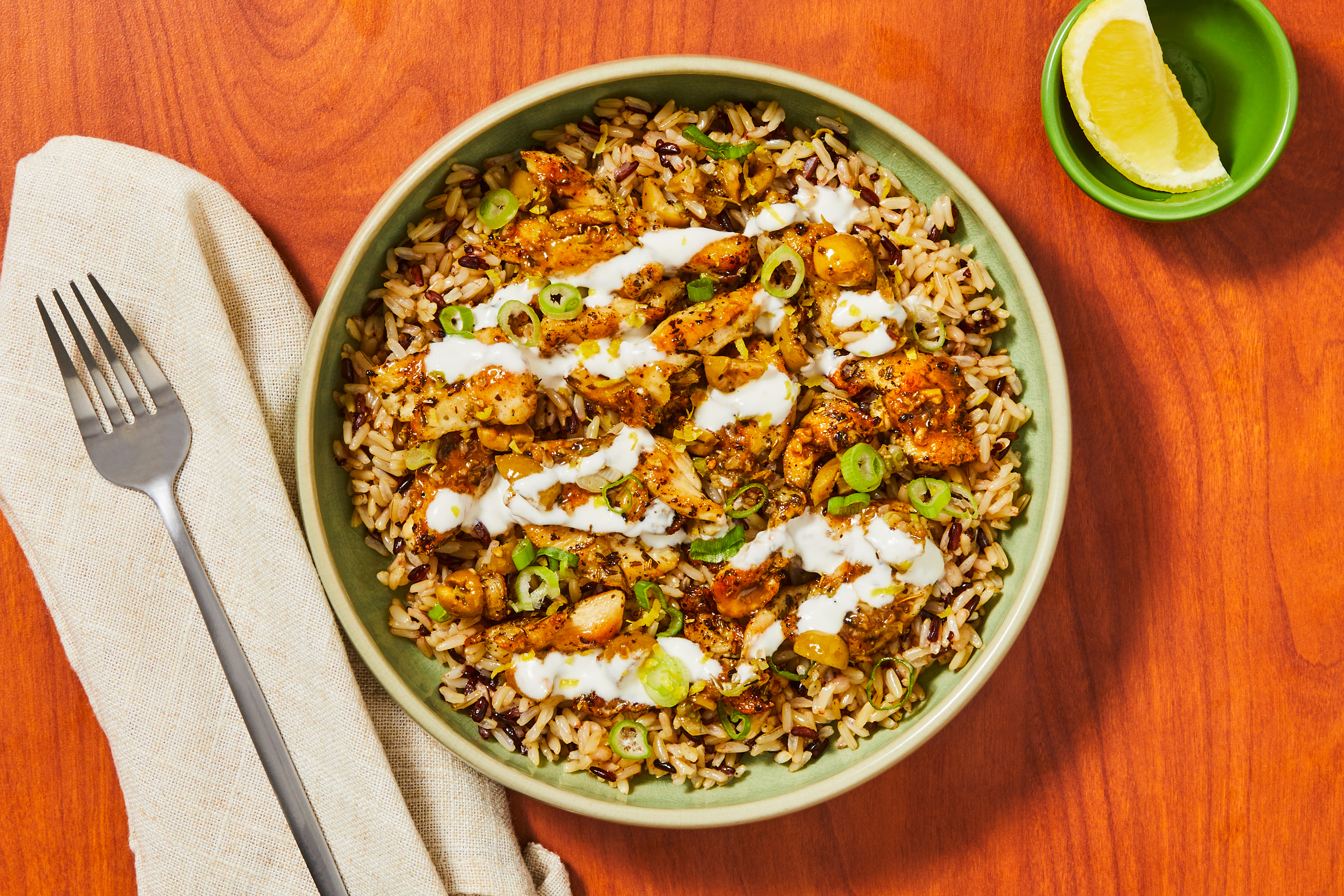 One-Pan Lemon-Cumin Chicken & Olives