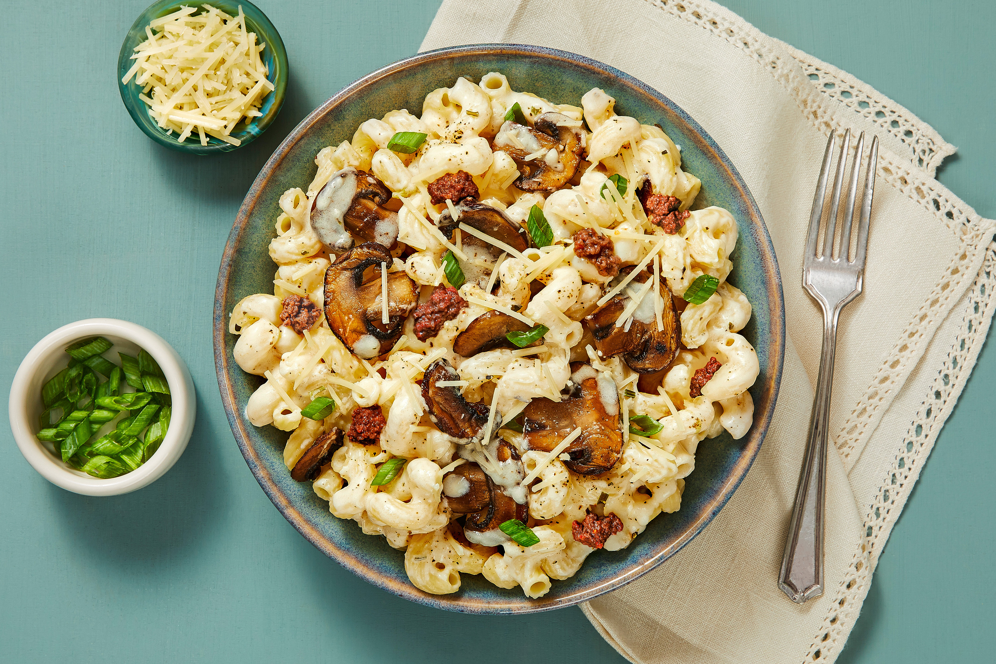 Creamy Beef & Mushroom Cavatappi