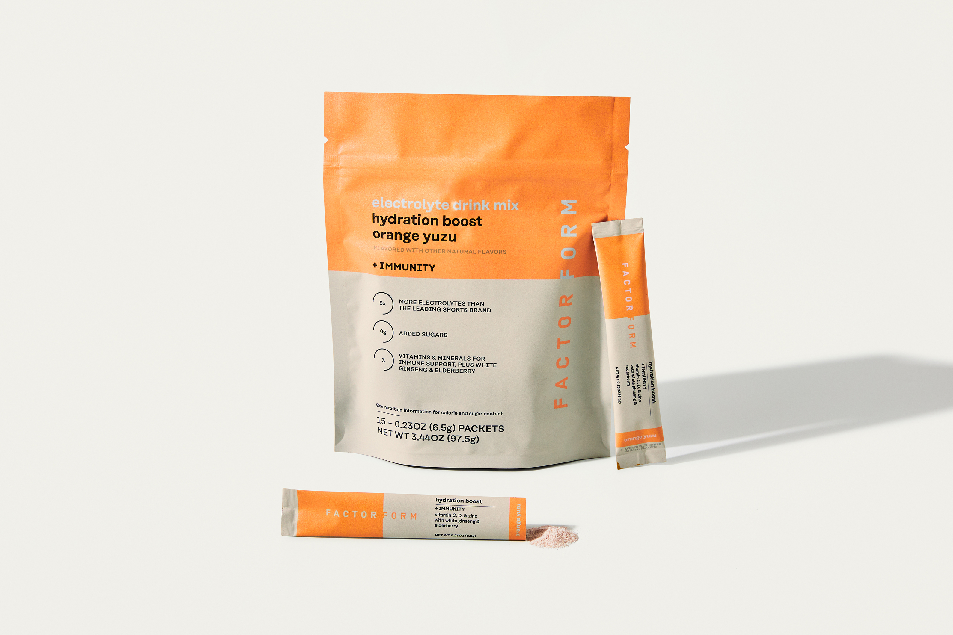 Factor Form Hydration Boost + Immunity - Orange Yuzu - 15 Servings