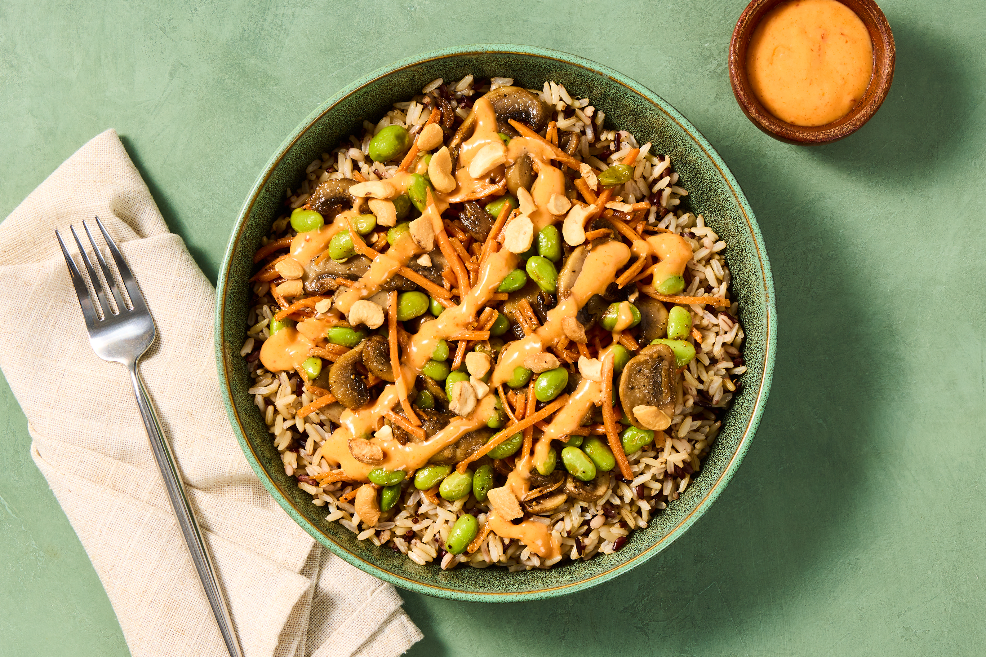 Mushroom, Edamame & Cashew Stir-Fry