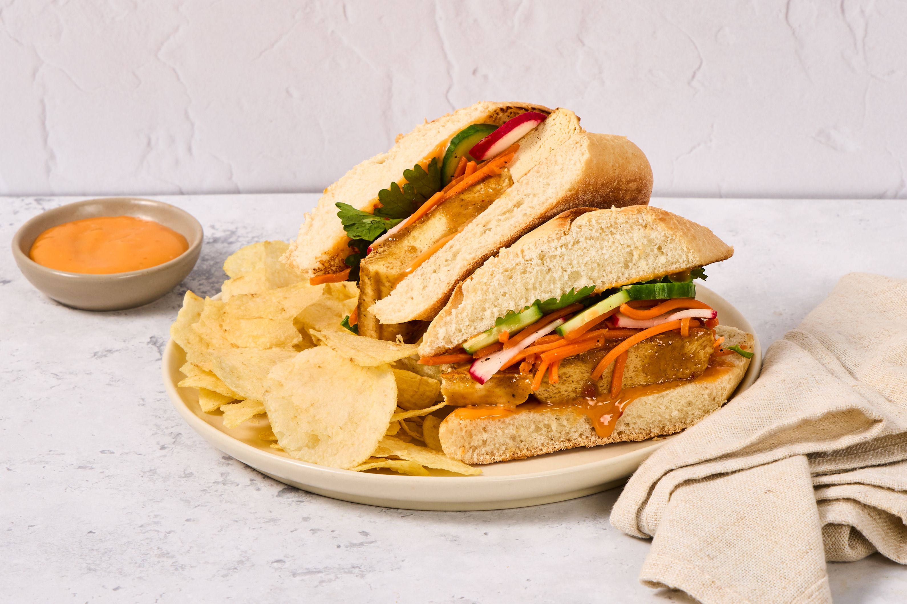 Sweet Heat Curry Tofu Banh Mi