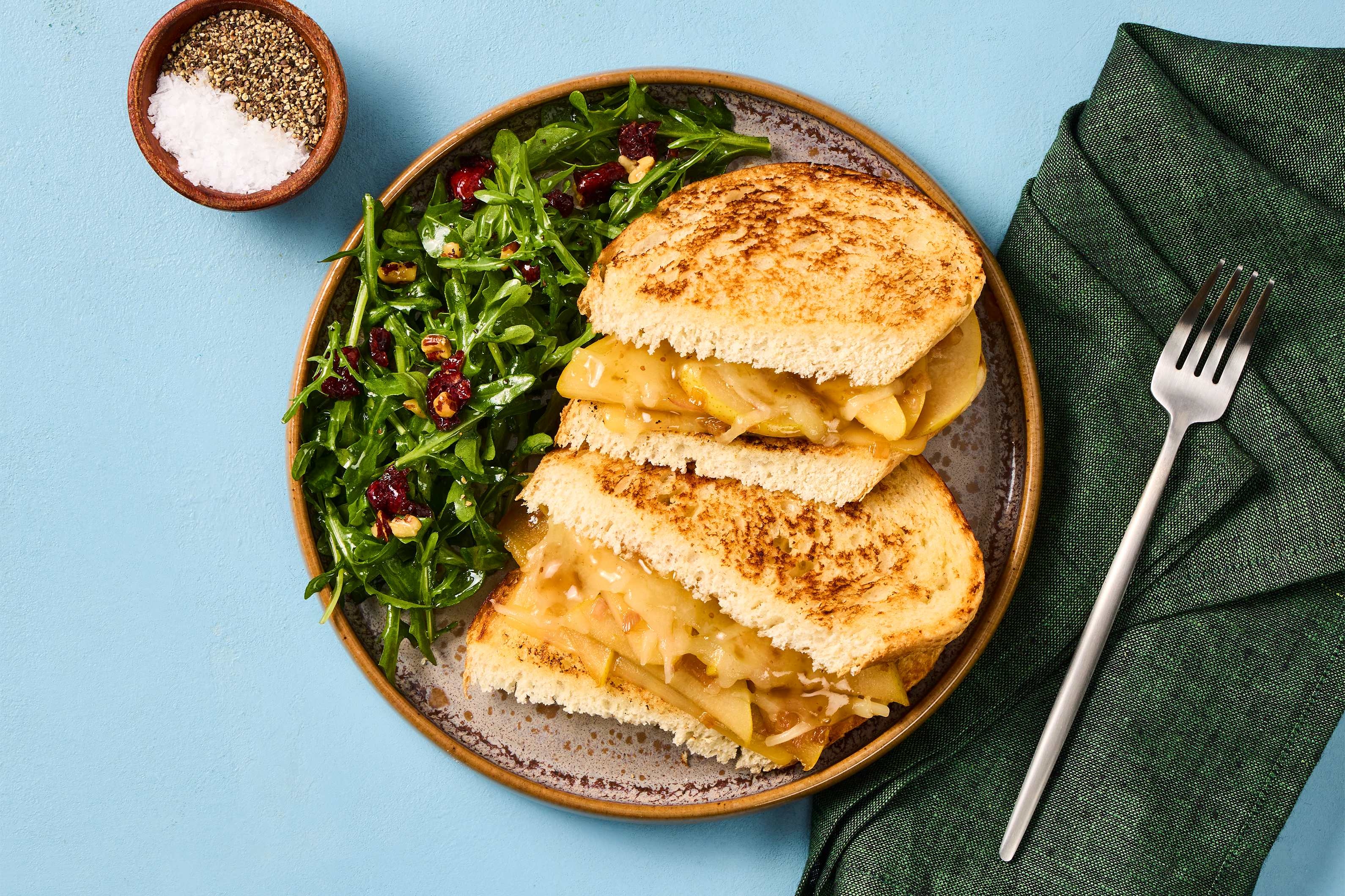 Gouda, Pear & Cheddar Grilled Cheese