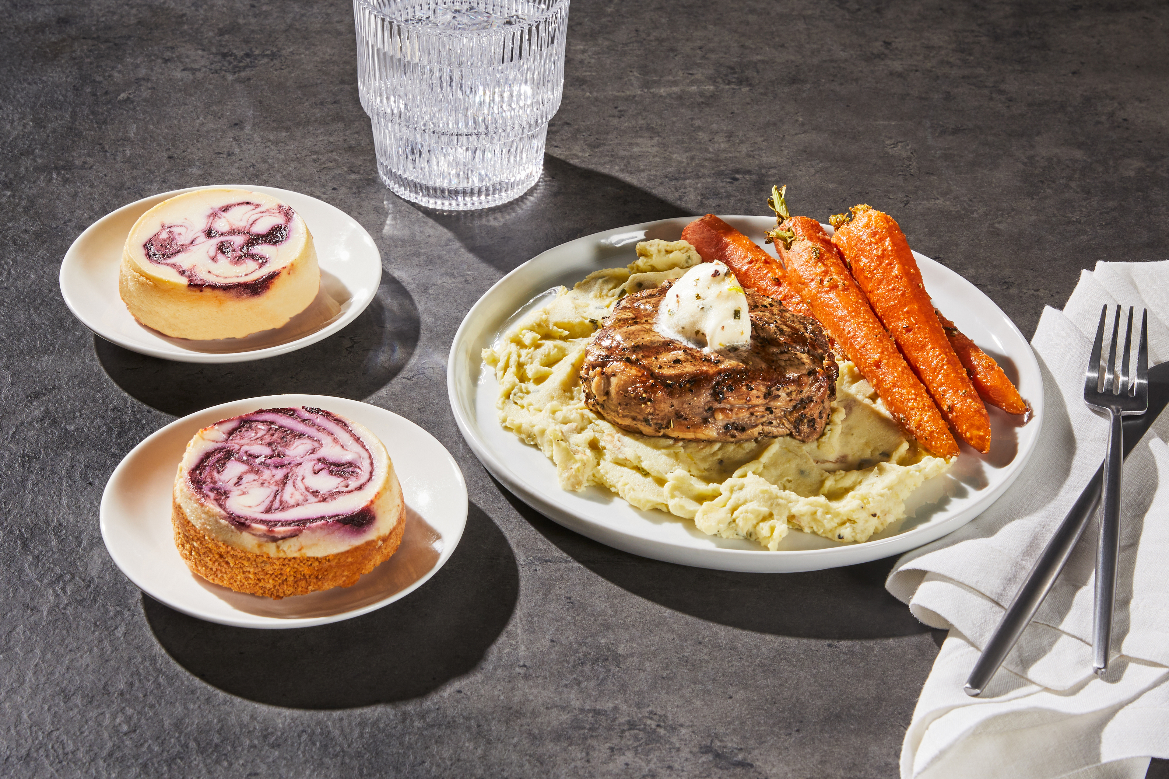 Truffle Butter Filet & Cheesecake Duo
