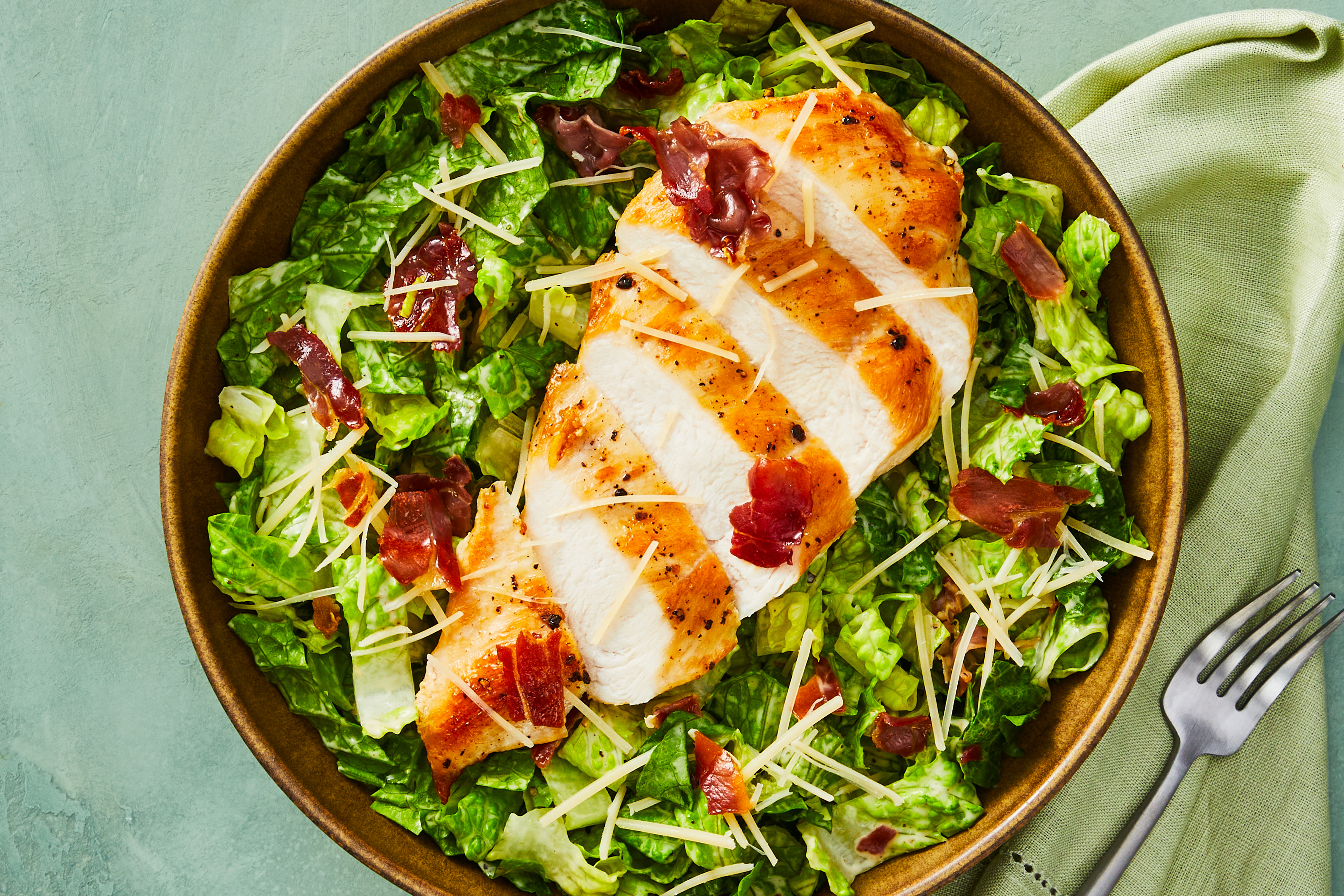 Chicken & Crispy Prosciutto Caesar Salad