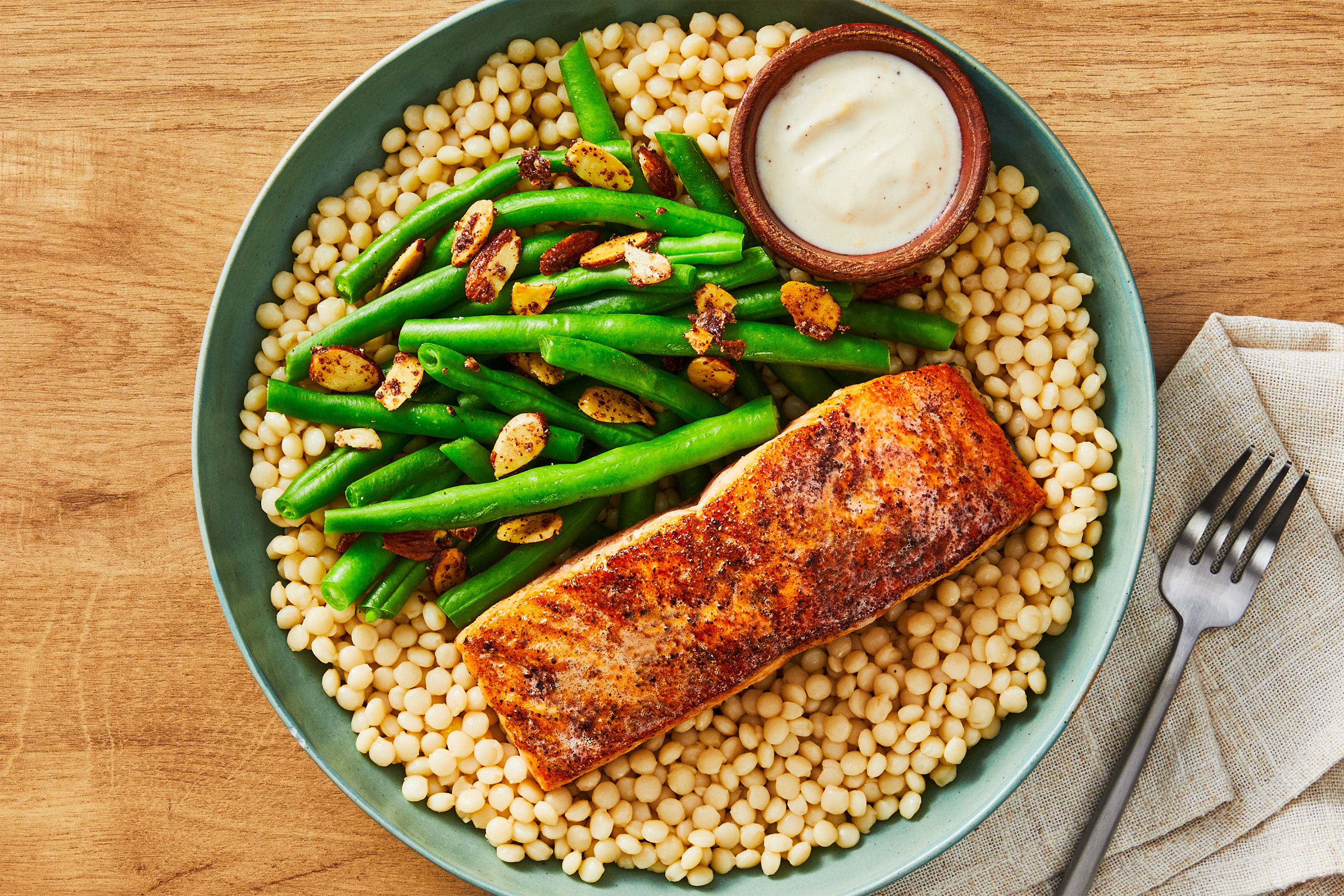 Cumin-Spiced Trout & Couscous Bowls