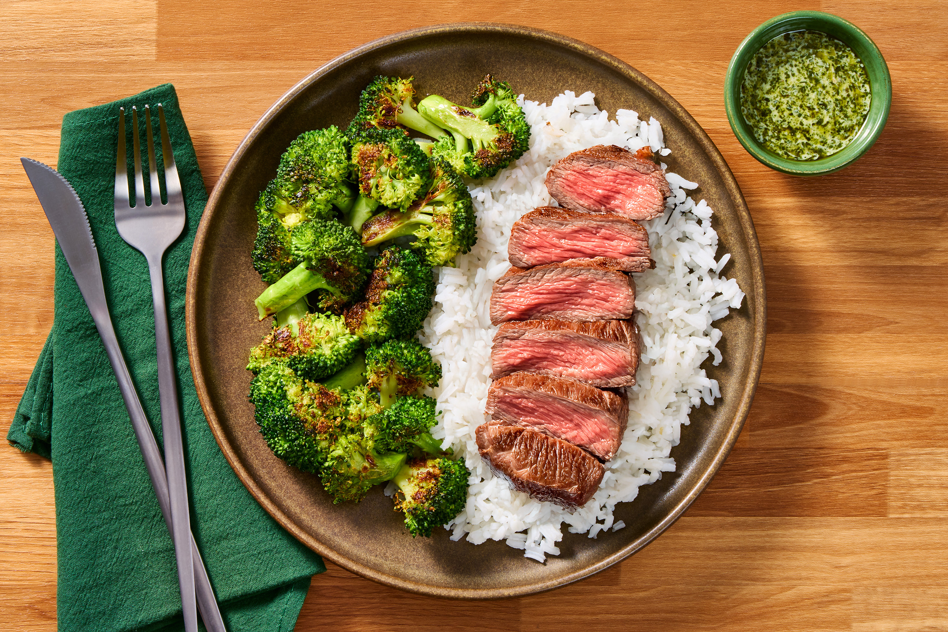 Creamy Chimichurri Bavette Steak