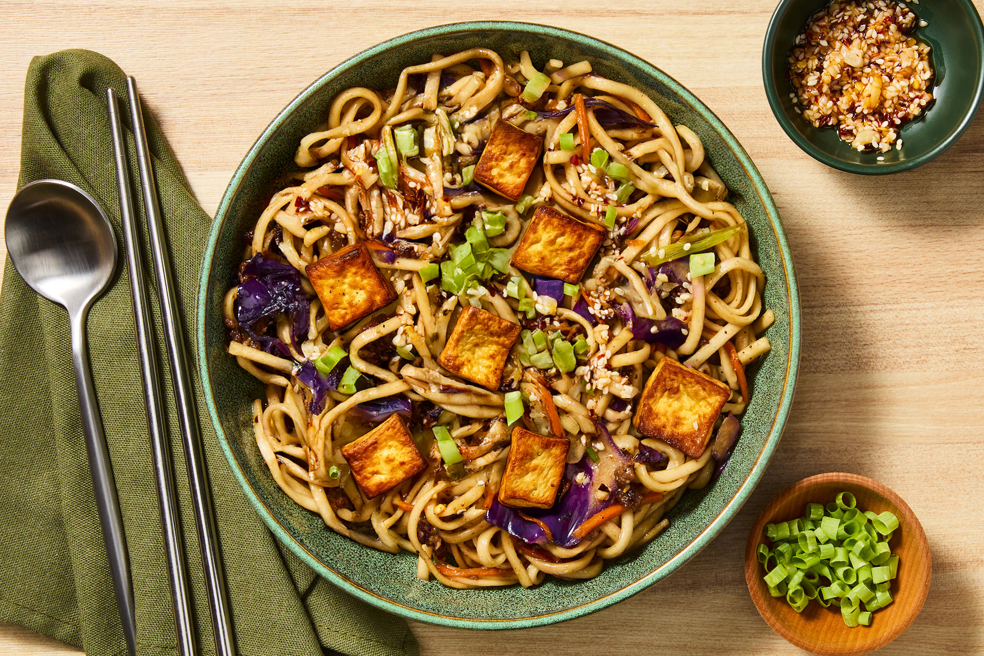 Chinese-Style Speedy Tofu Ramen Noodles