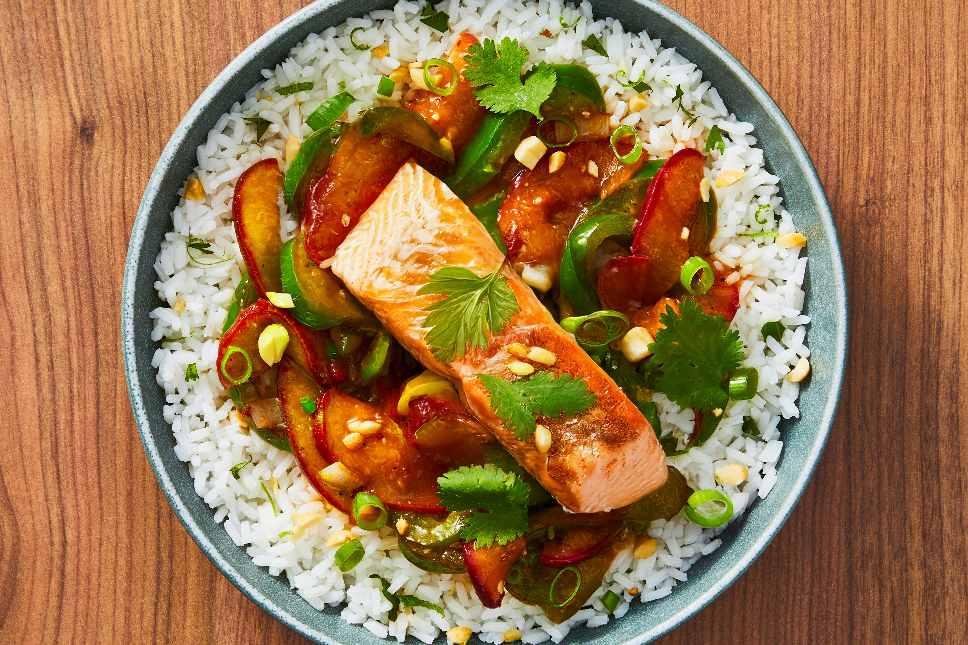Thai Ginger Peach Salmon