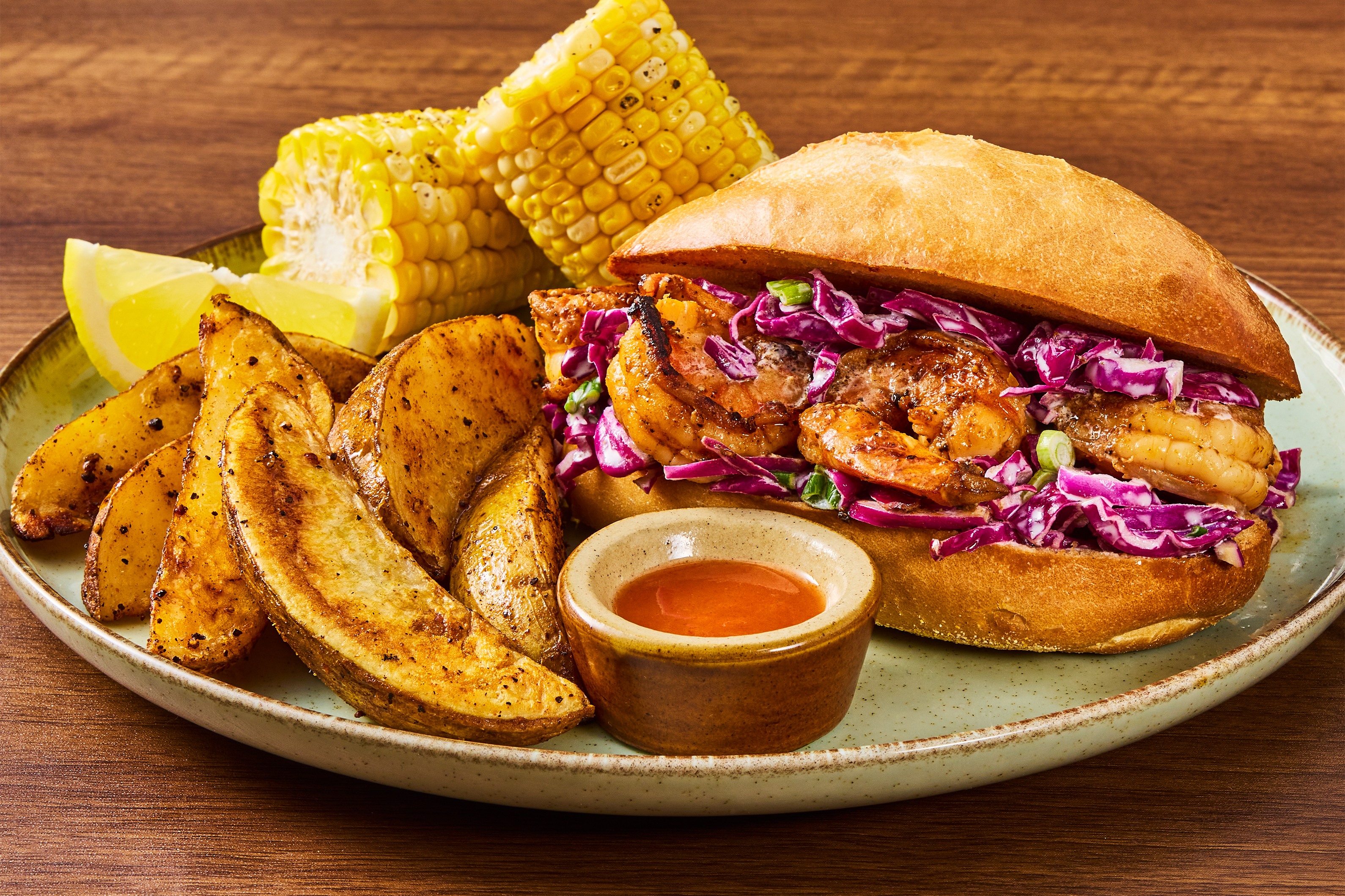 Warm Buttered Shrimp Rolls