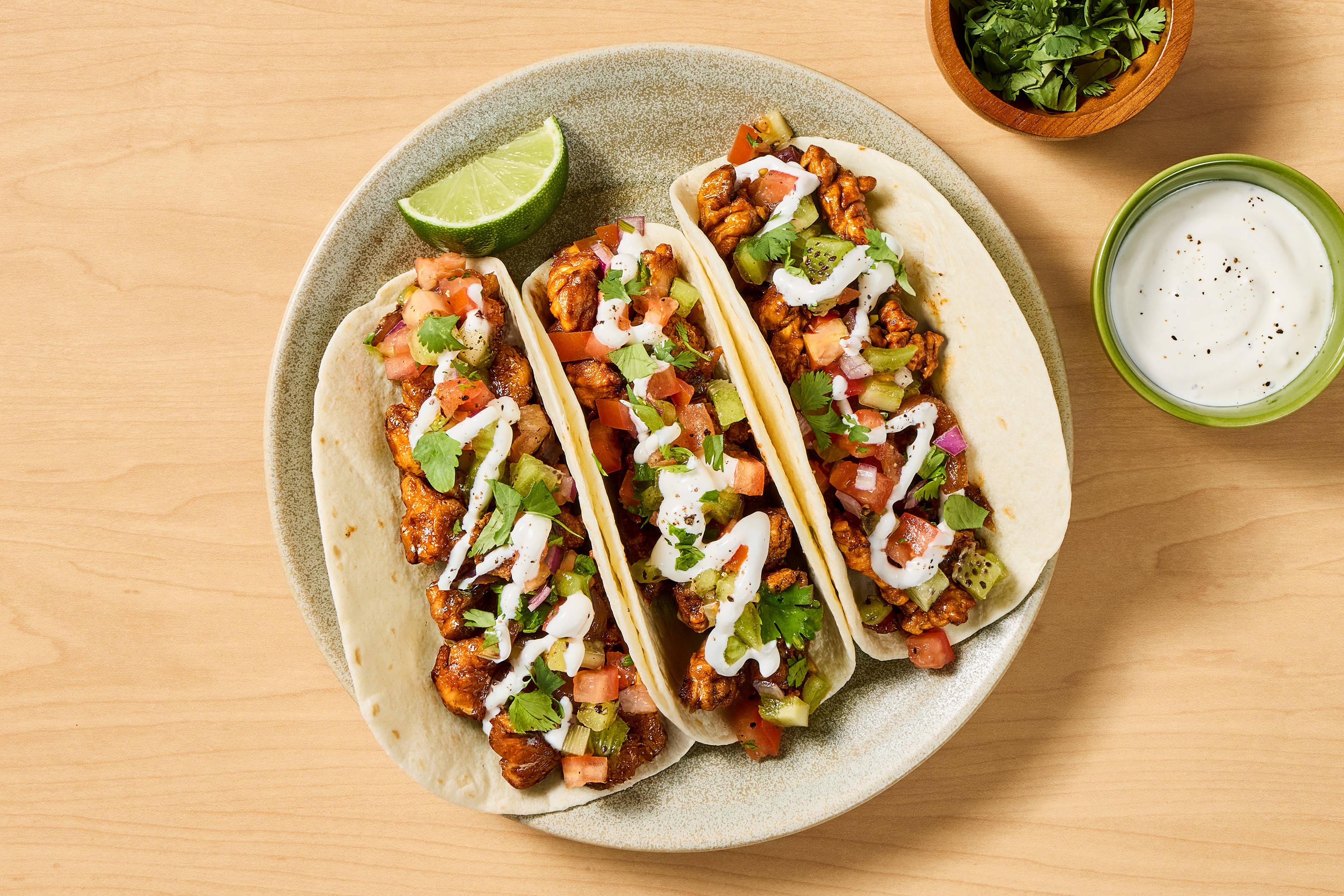 One-Pan Tofu & Green Pepper Tacos