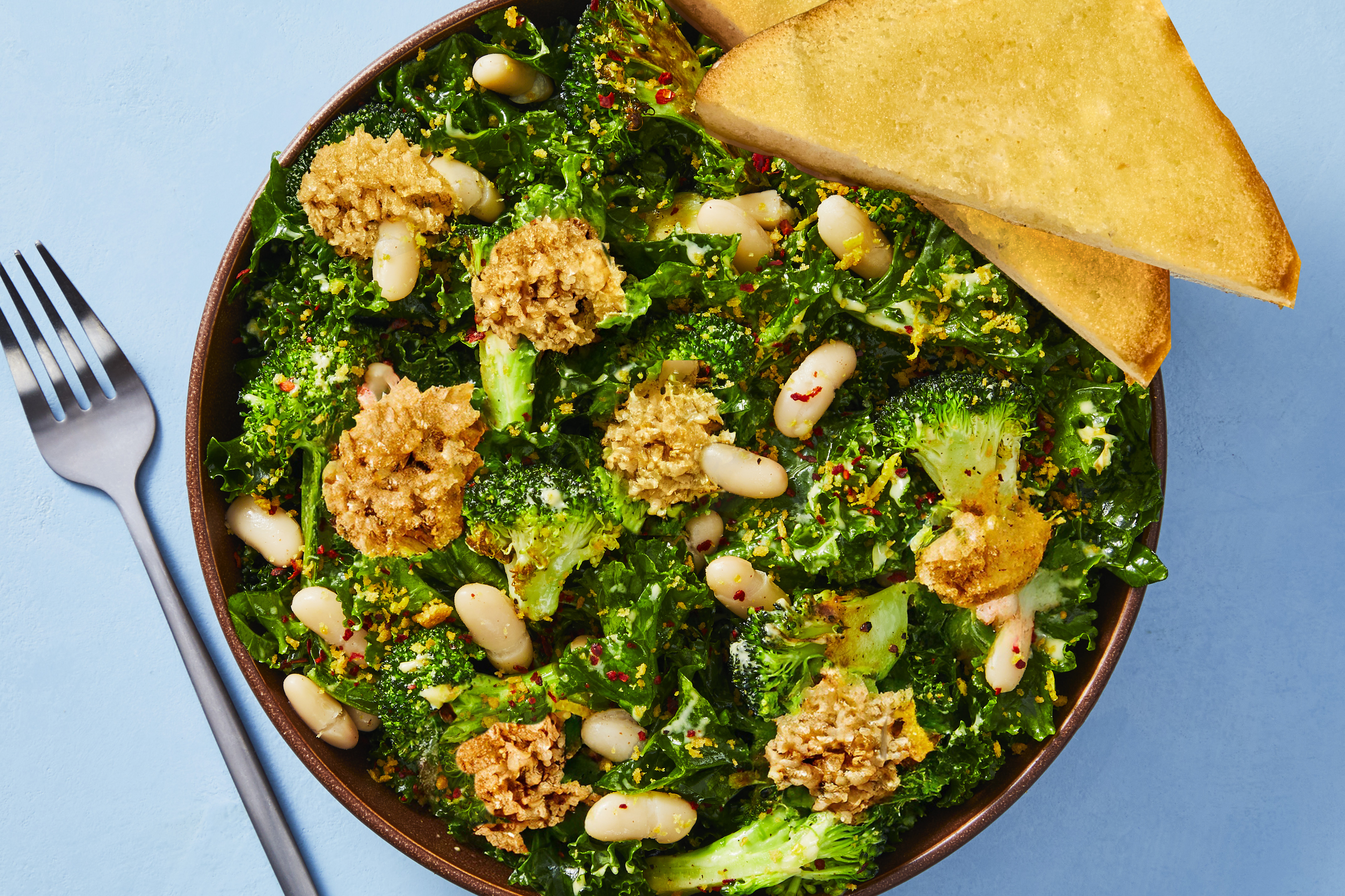 Chicken Sausage & White Bean Kale Caesar