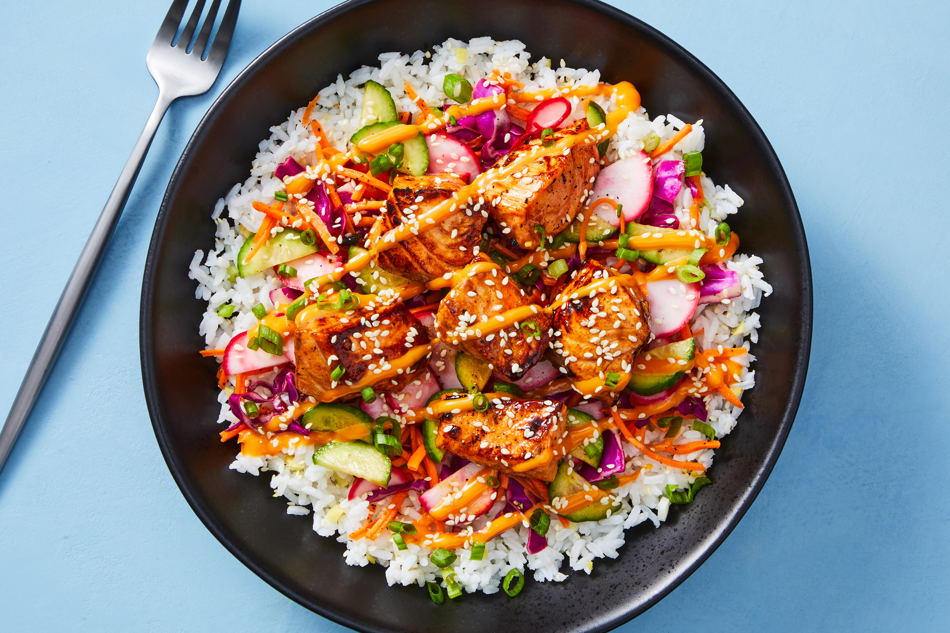Swicy Poke-Inspired Tilapia Bowls