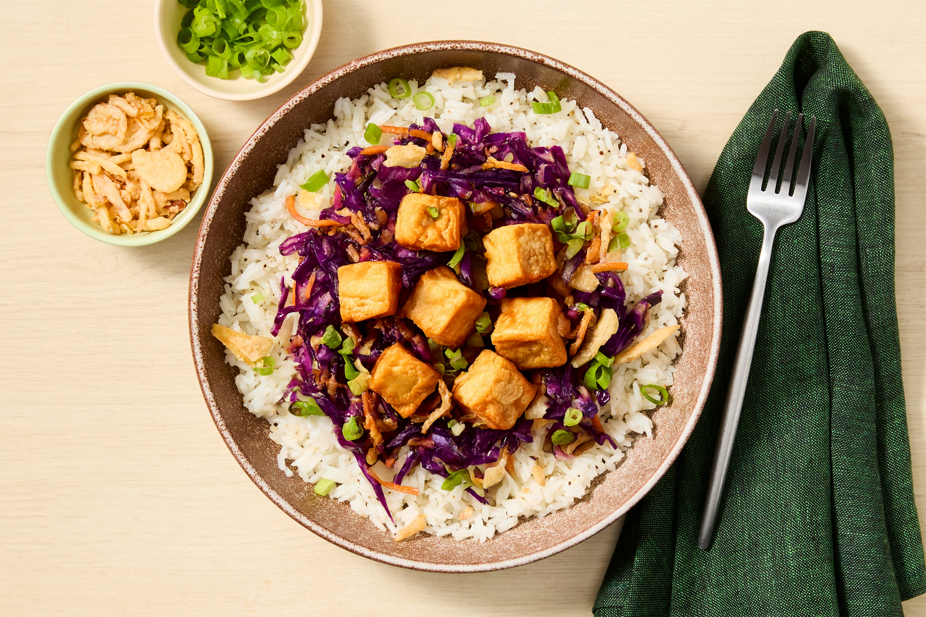 Sweet Chili Tofu & Cabbage Stir-Fry