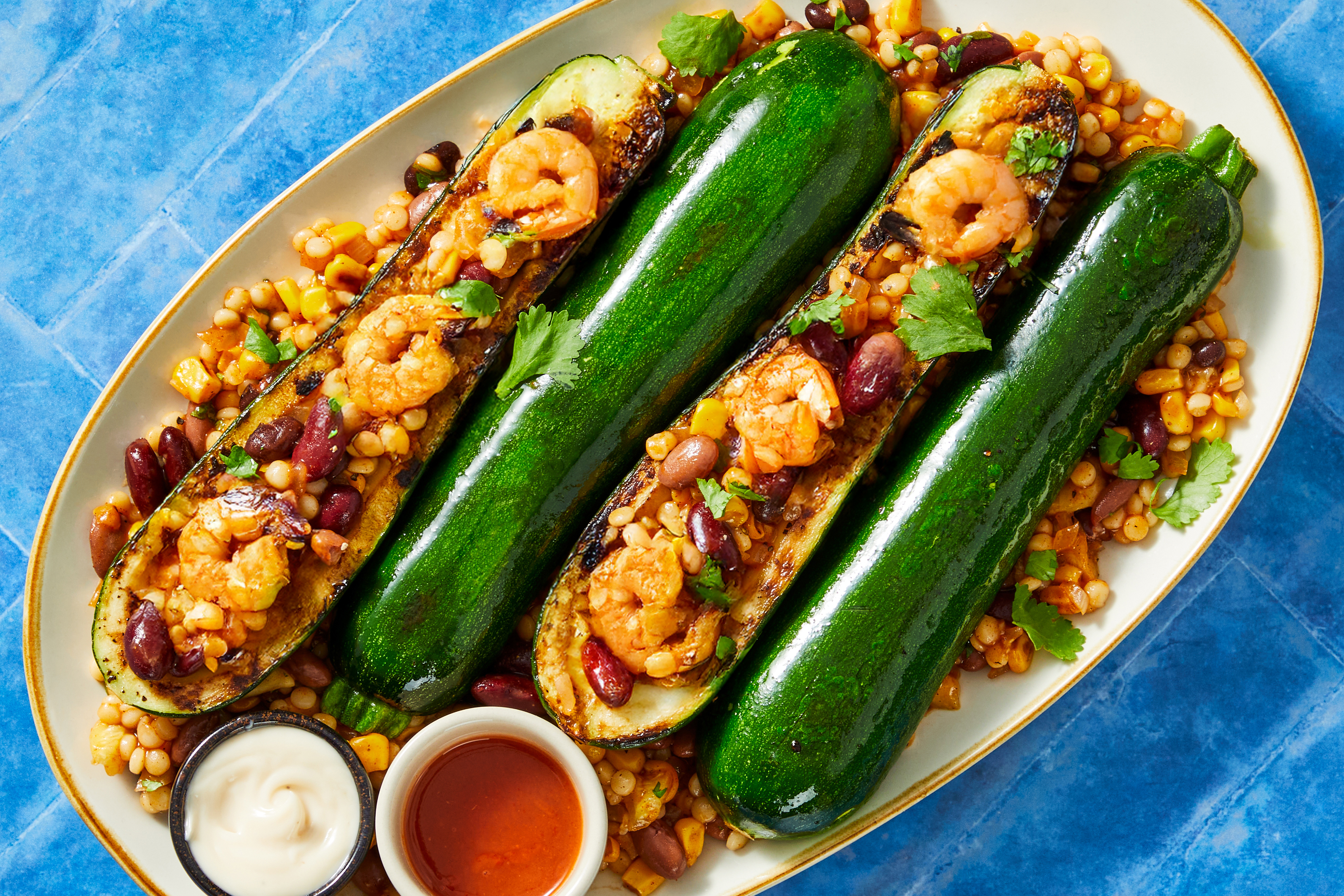 Tex-Mex Zucchini & Shrimp Casserole