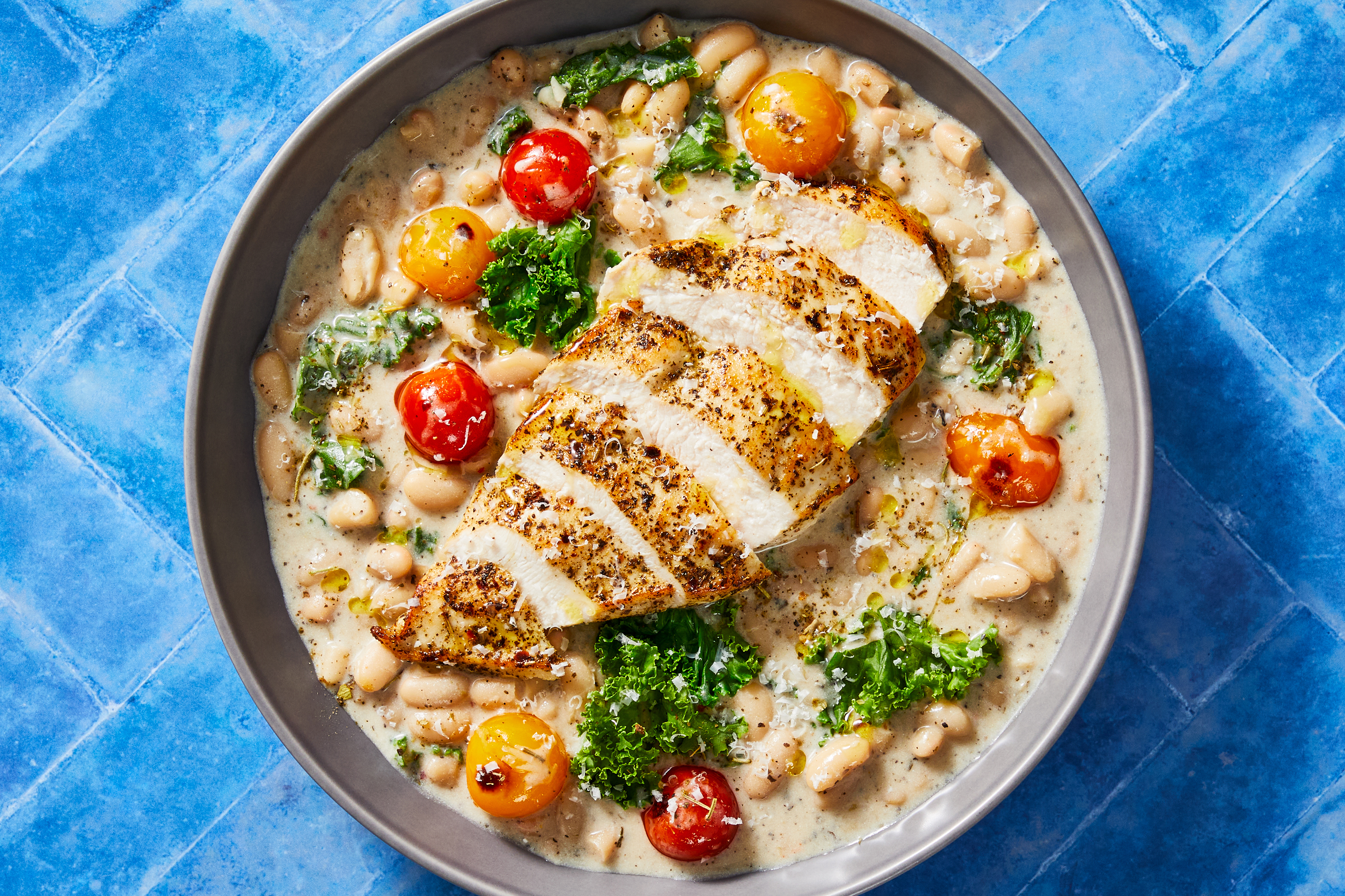 Tuscan Chicken & Stewed White Beans