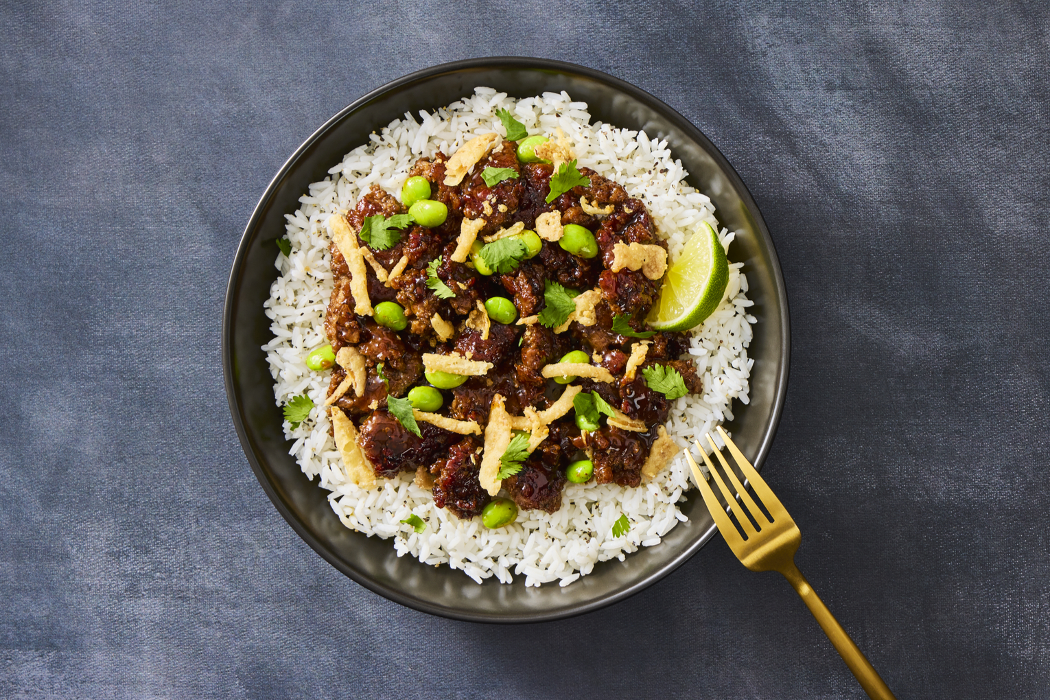 Sweet Chili Beef & Edamame Bowls