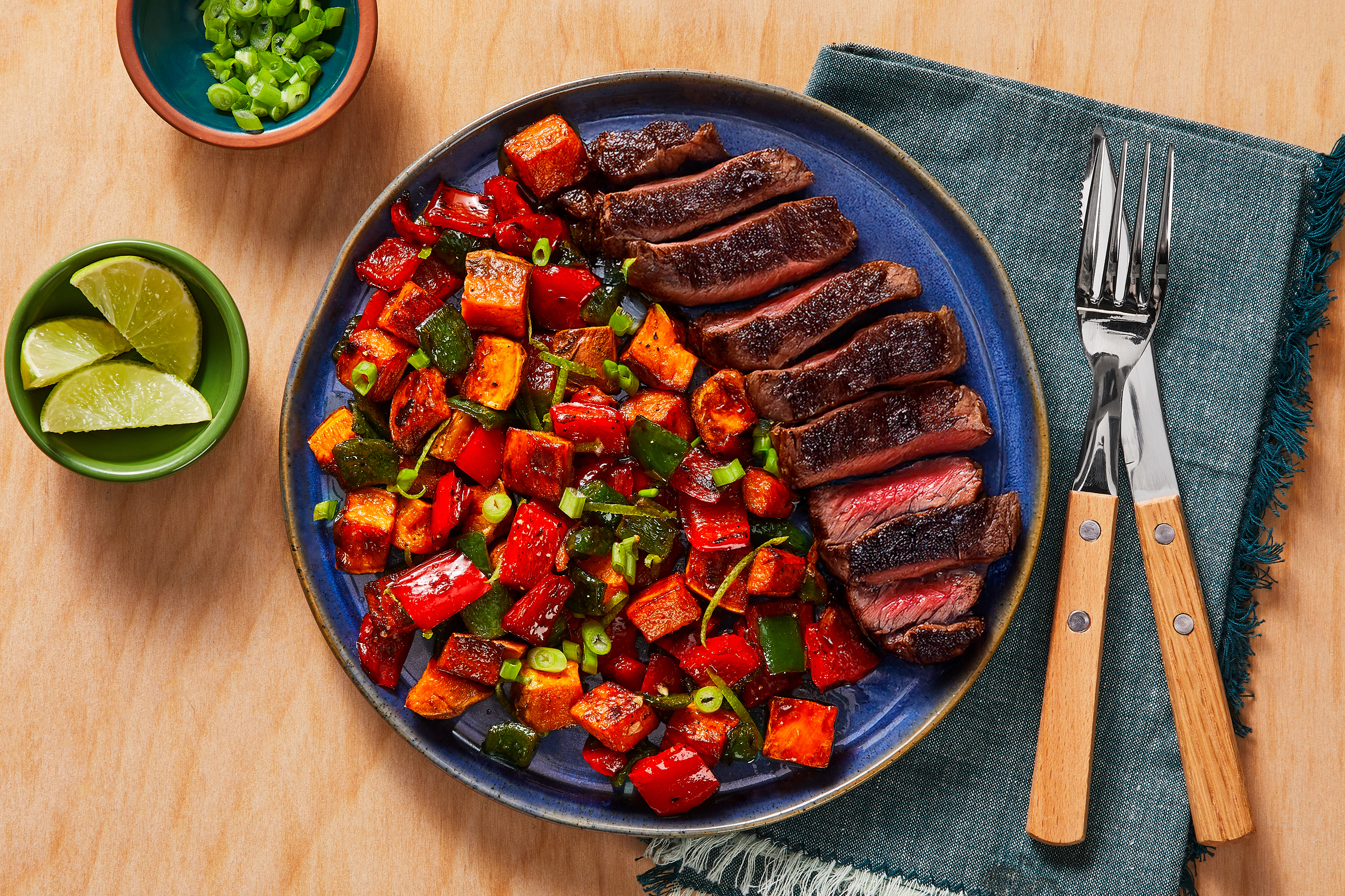 Roasted Bulgogi Lime Steak