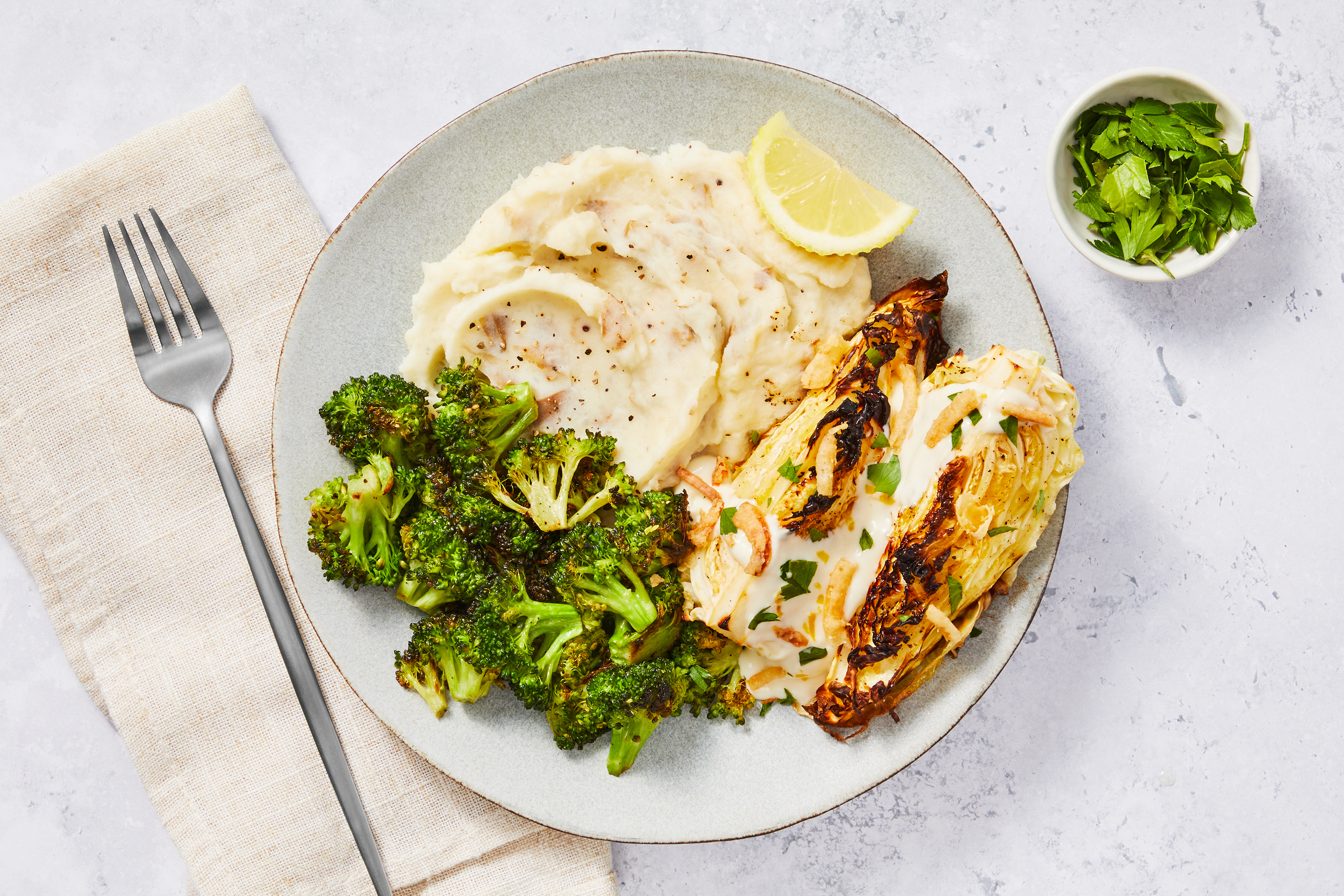 Charred Conehead Cabbage with Fonduta