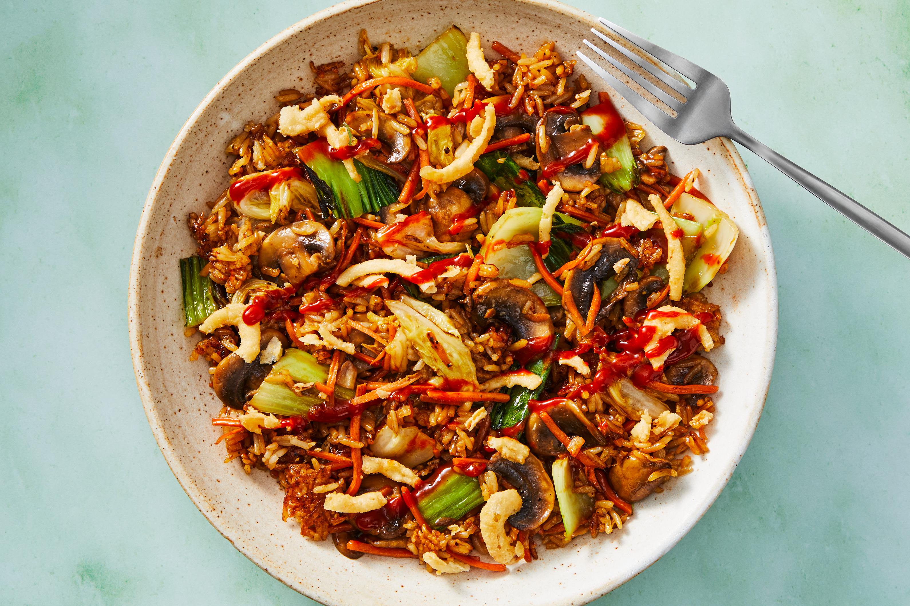 Mushroom, Carrot & Bok Choy Stir-Fry