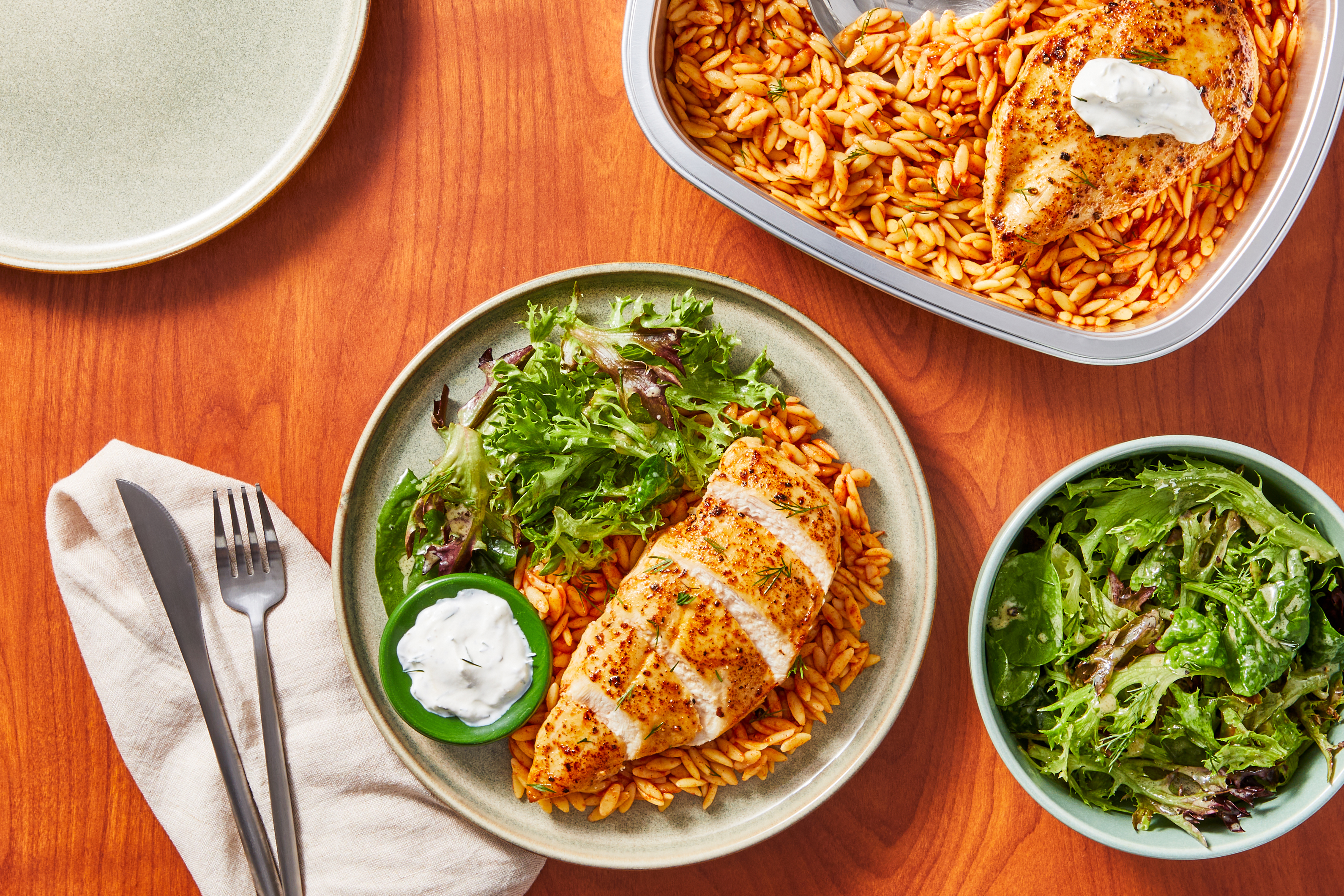 Prep & Bake Chicken Orzo Paprikash