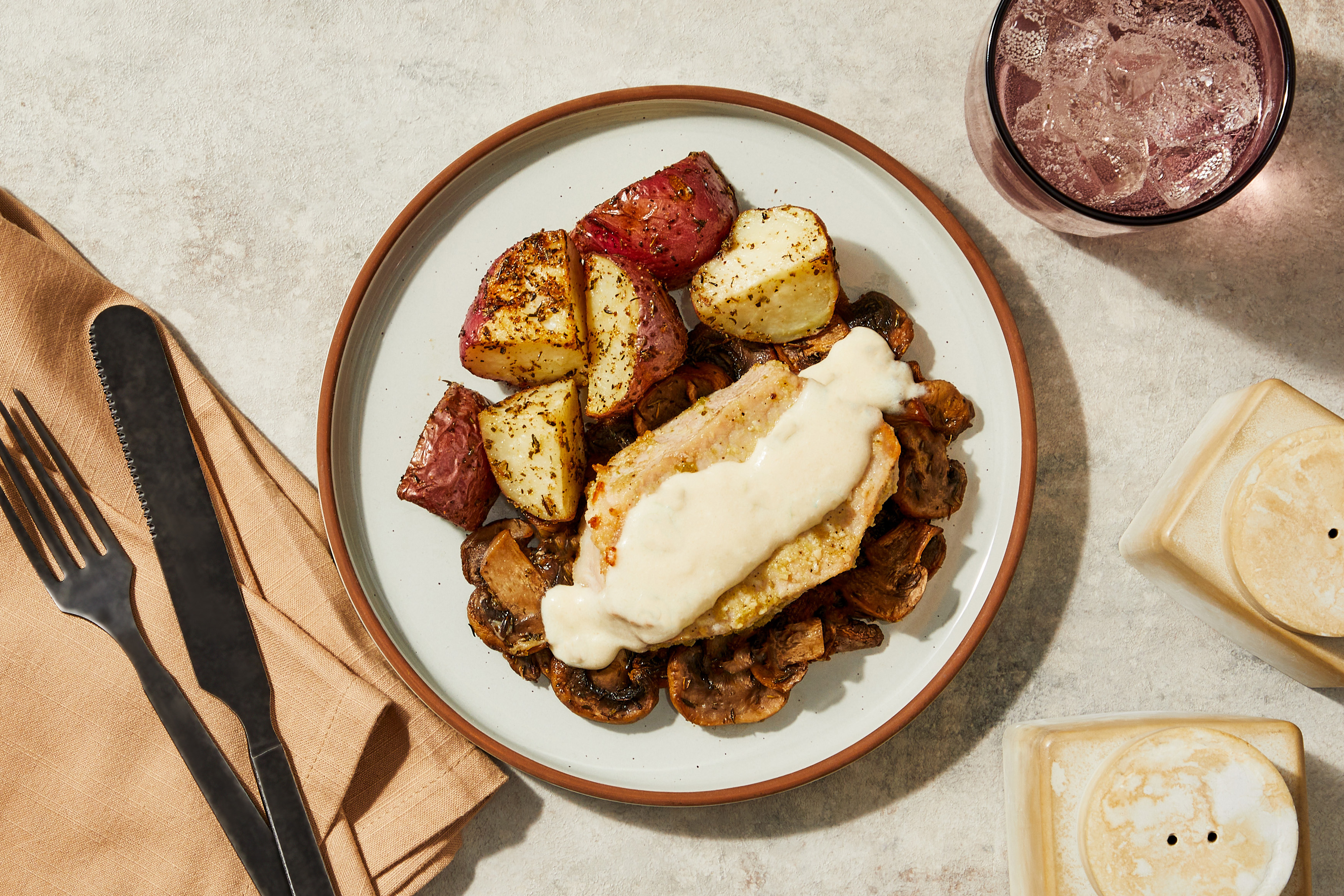 Truffle Mushroom Pork Chop