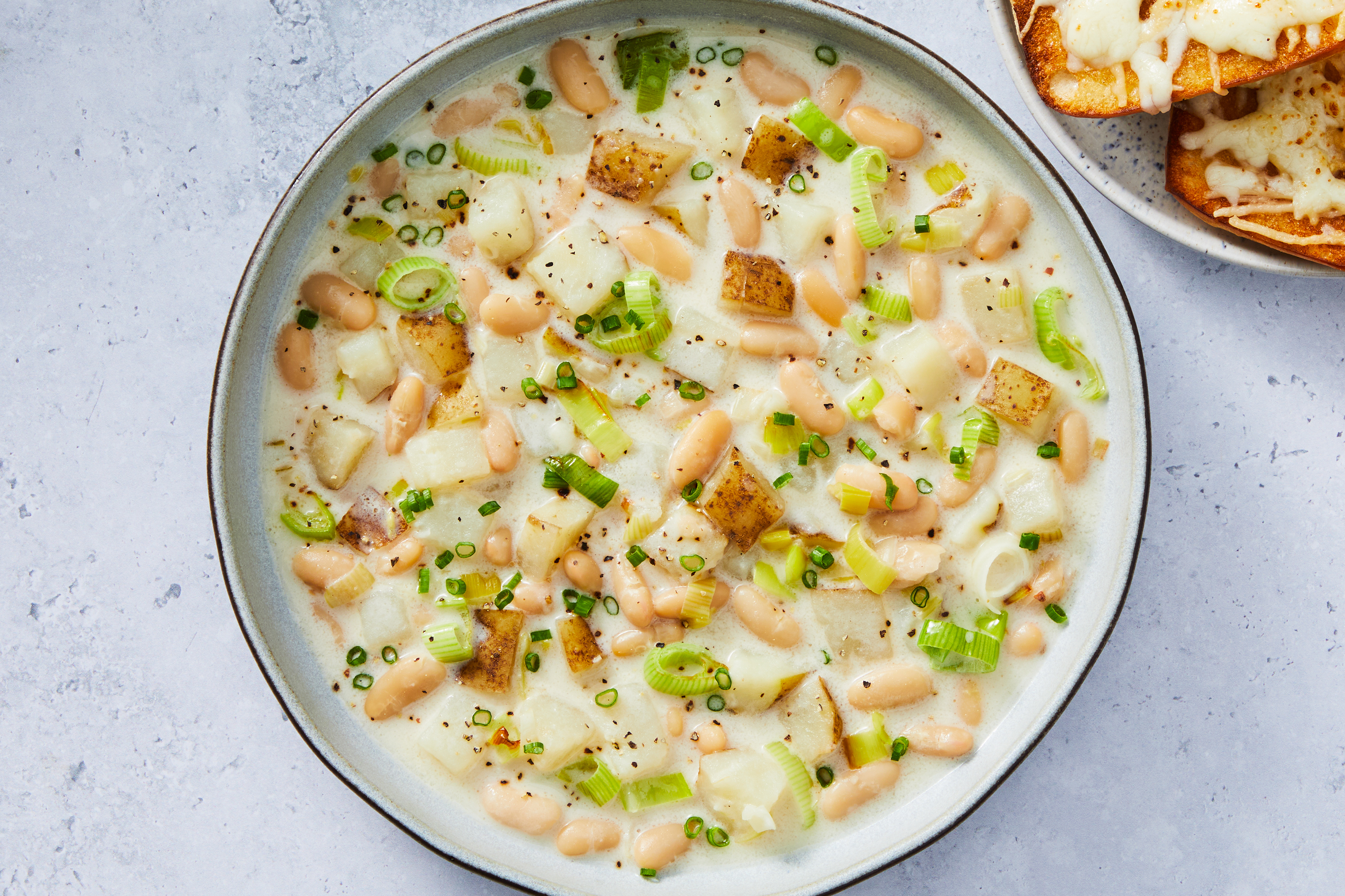 Cacio e Pepe Leek & Cannellini Soup