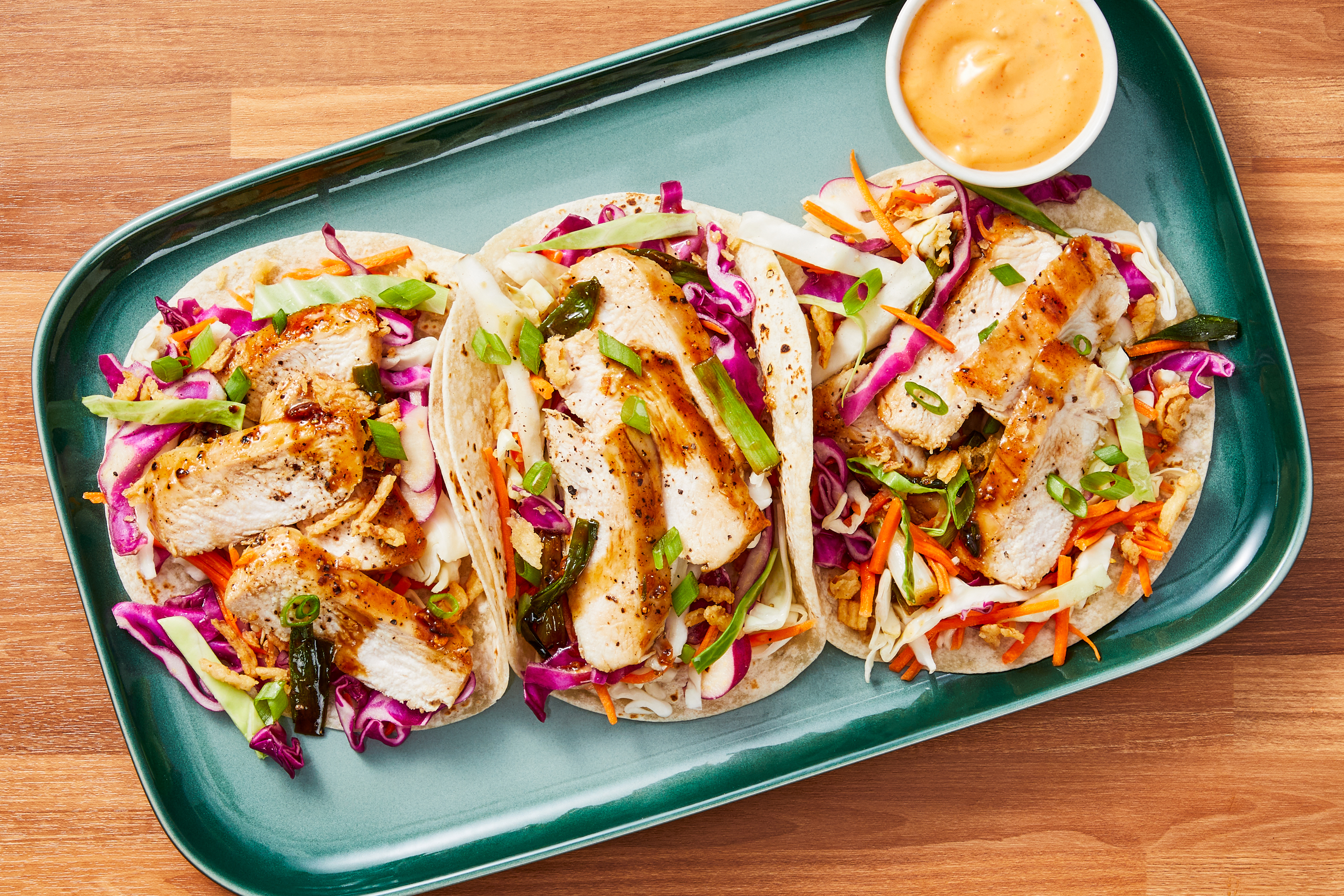 Sweet Soy–Glazed Chicken Tacos