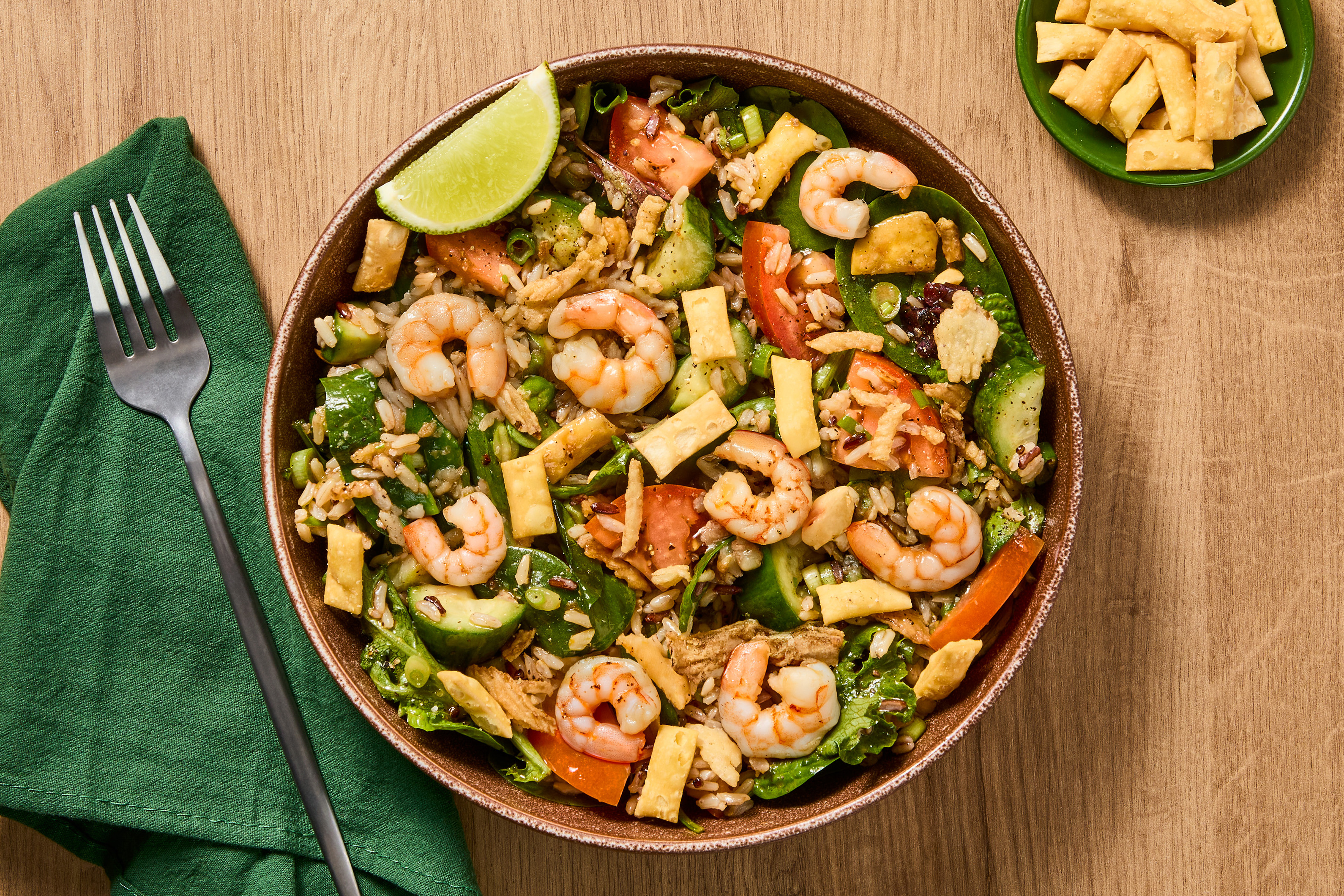Spicy Thai-Style Shrimp & Grain Salad