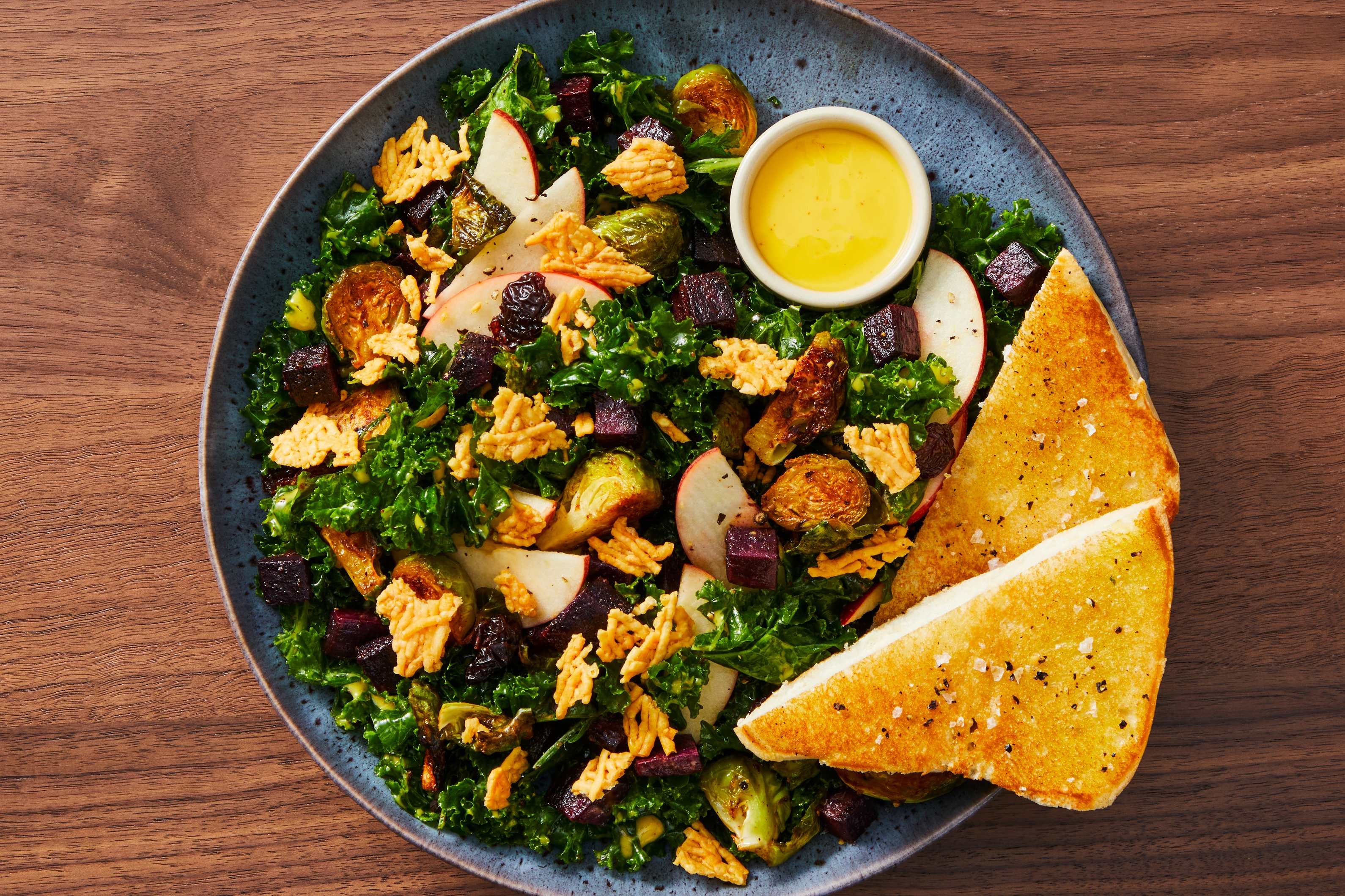 Apple Kale & Rainbow Trout Salad