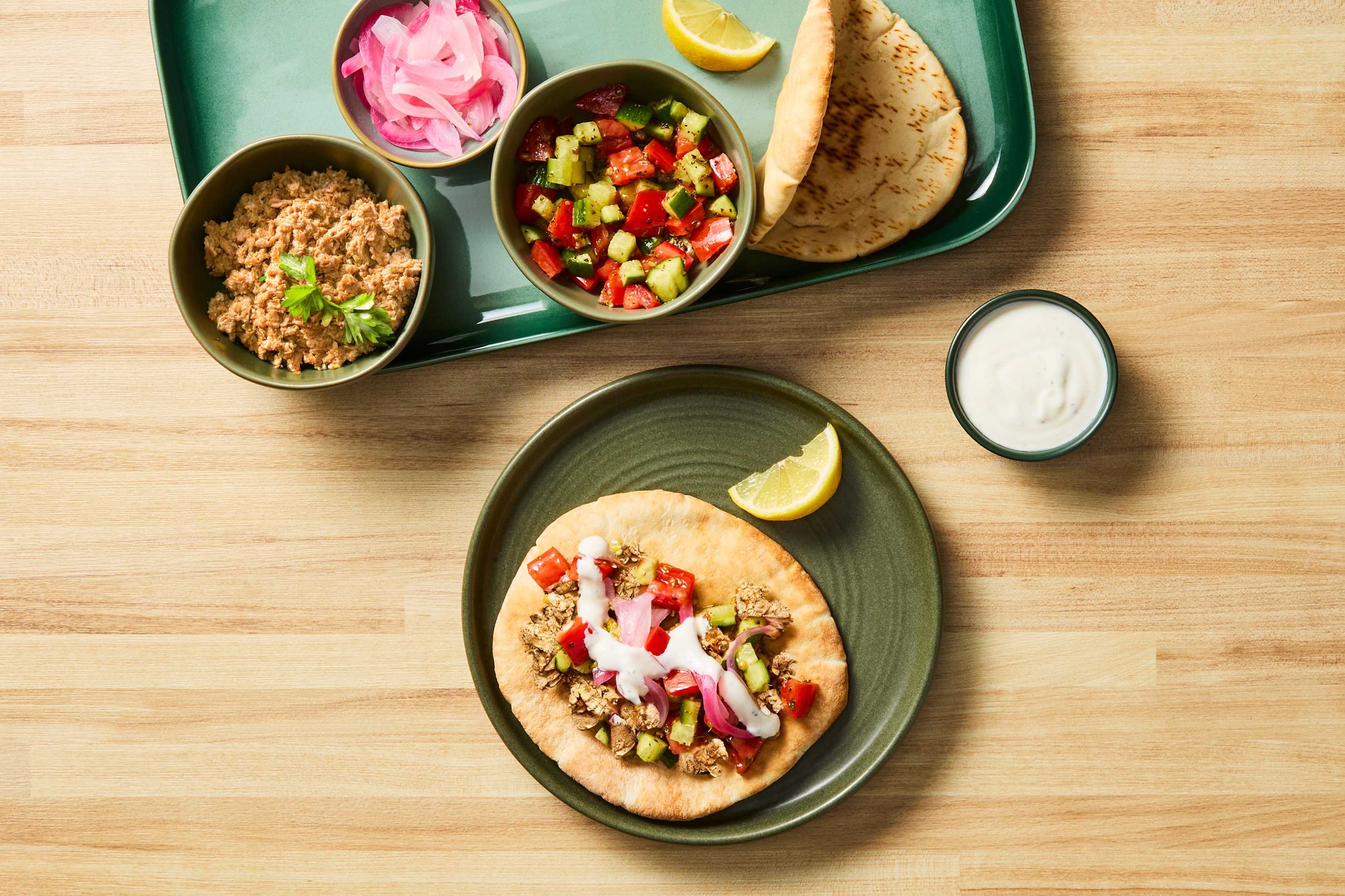 Turkey Shawarma Pita Bar