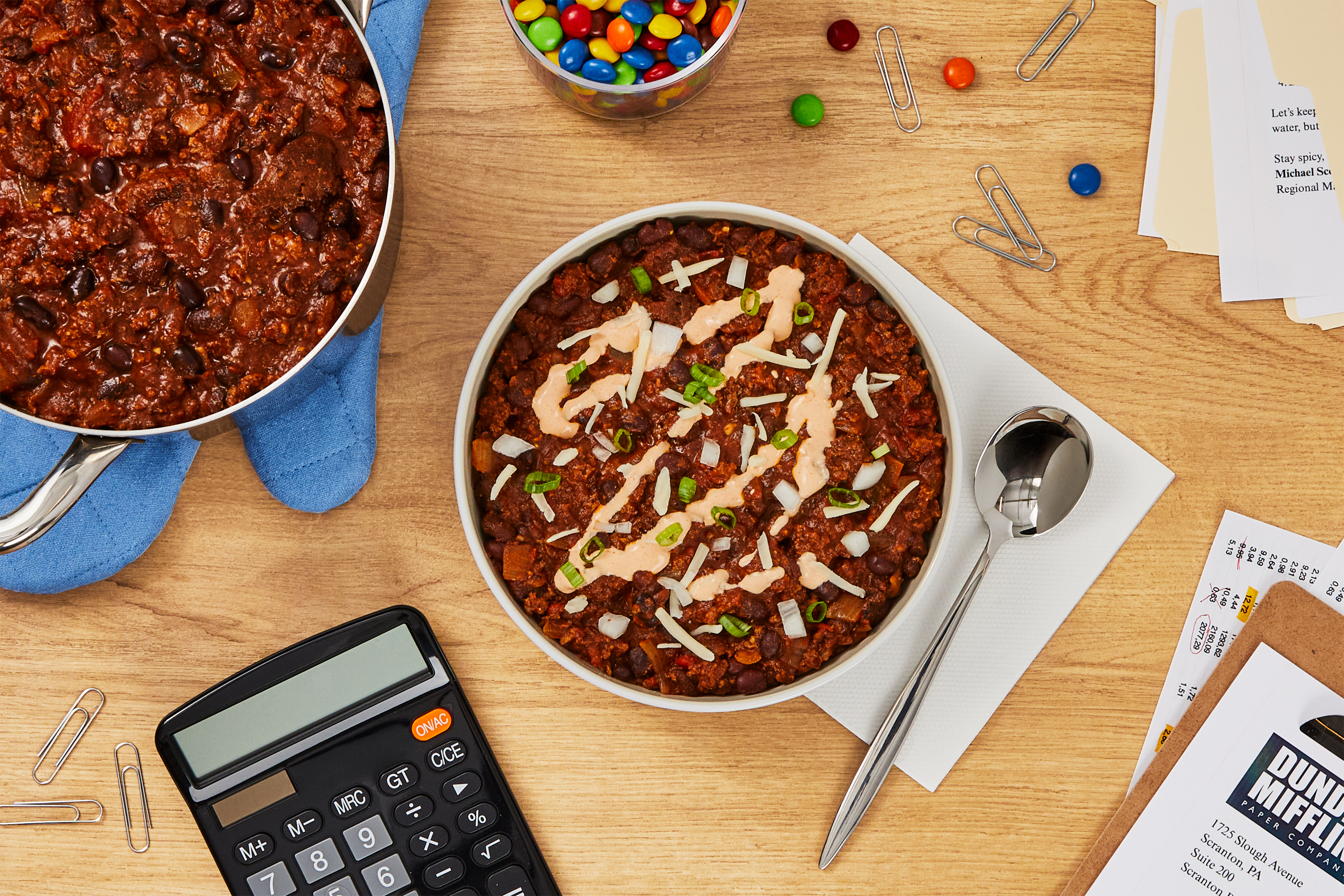 One Pot Beef Chili with Crushed Tomatoes (The Office BP - Kevins Chili)